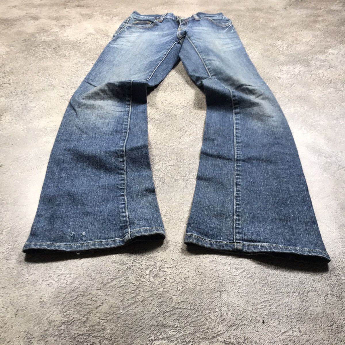 Vintage Vintage Y2K Baggy Distressed Wide Leg Jeans Grunge Logo 25 Size 25" / US 0 / IT 36 - 1 Thumbnail
