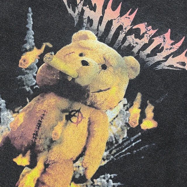 Japanese Brand Streetwear Funny Smoking Bear Tee Size US M / EU 48-50 / 2 - 3 Thumbnail