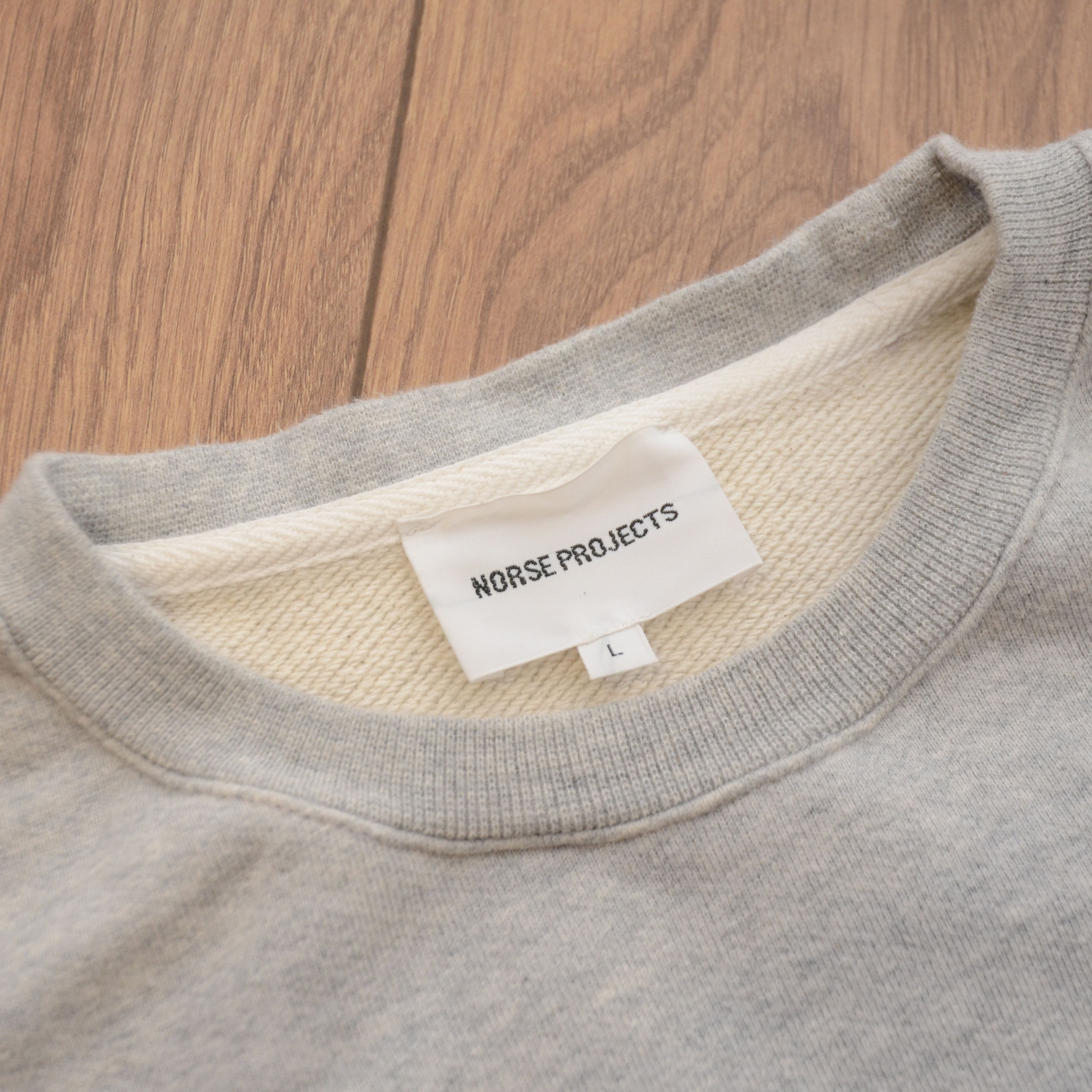 Norse Projects Norse Projects VAGN LOGO CREW Long Sweatshirt Sz L Big Logo Size US L / EU 52-54 / 3 - 10 Thumbnail