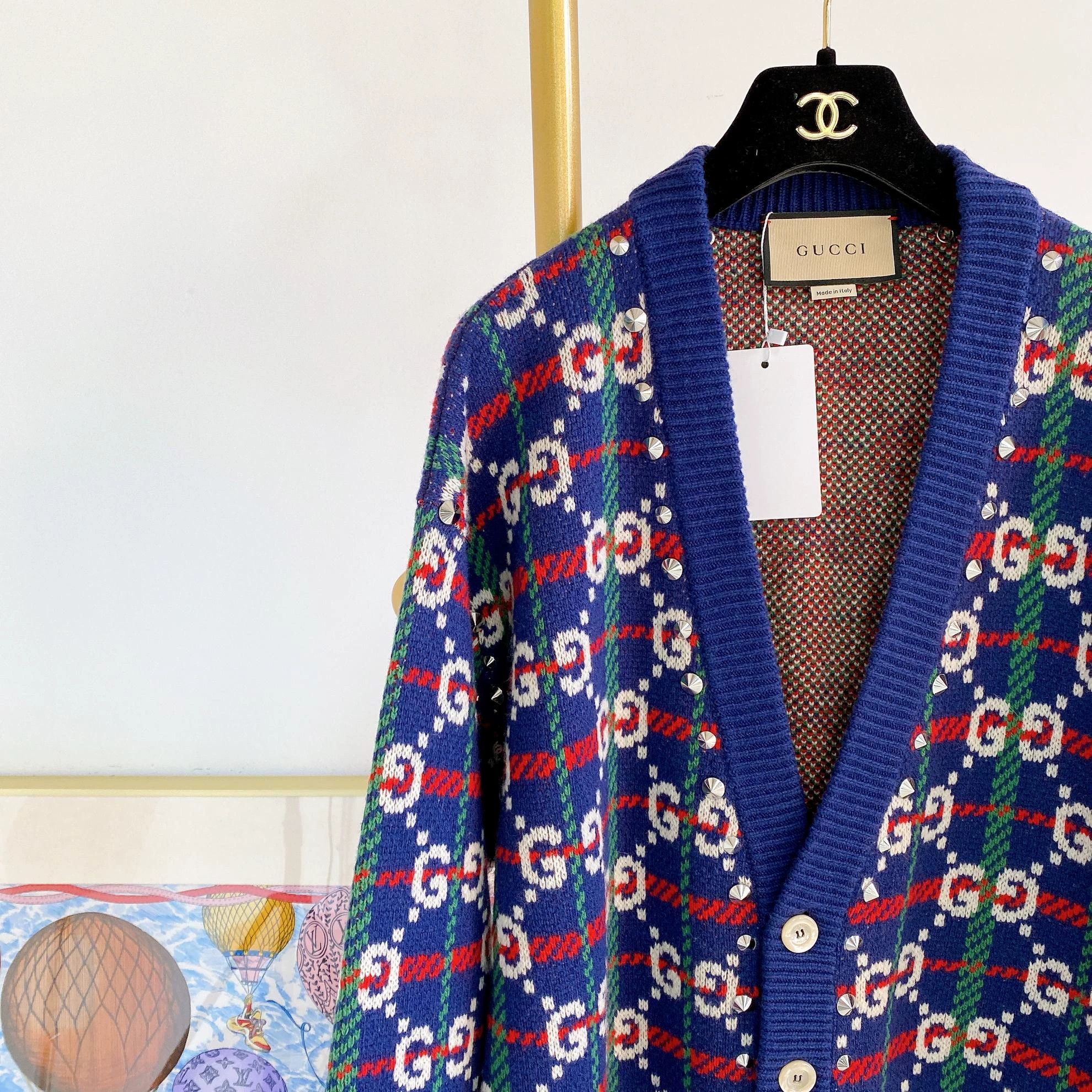 Gucci Gucci Full Logo Cardigan Jacket M Size US M / EU 48-50 / 2 - 3 Thumbnail