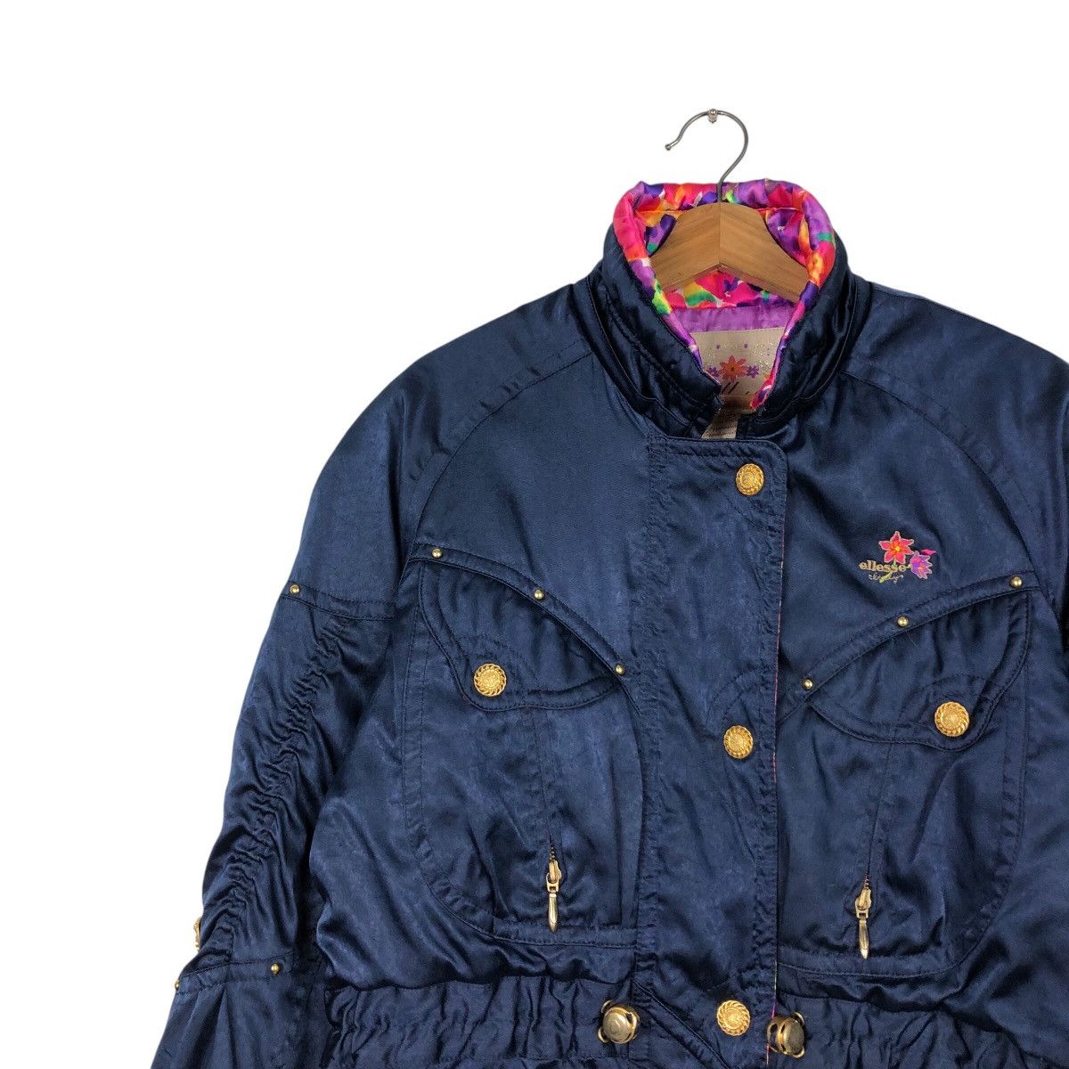 Japanese Brand × Vintage Vintage Bomber Jacket Ski Ellesse Multi Colour Cargo Pocket Size US M / EU 48-50 / 2 - 8 Thumbnail