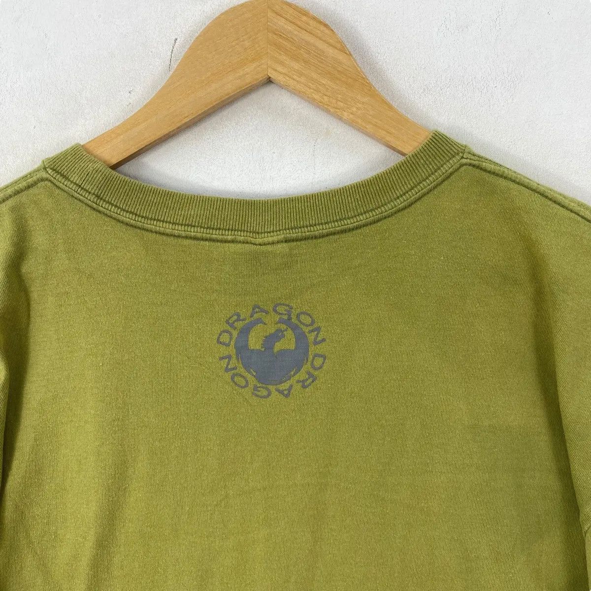 Shorty's Skateboards Vintage 90's DRAGON SKATE Faded Khaki Colour Tee Shirt Size US L / EU 52-54 / 3 - 4 Thumbnail