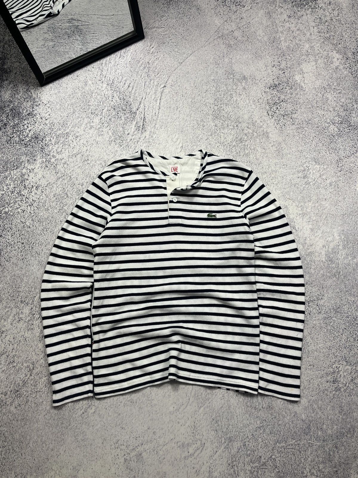 Lacoste × Other Lacoste Live Long Sleeve Striped Polo T-Shirt Size US S / EU 44-46 / 1 - 1 Thumbnail