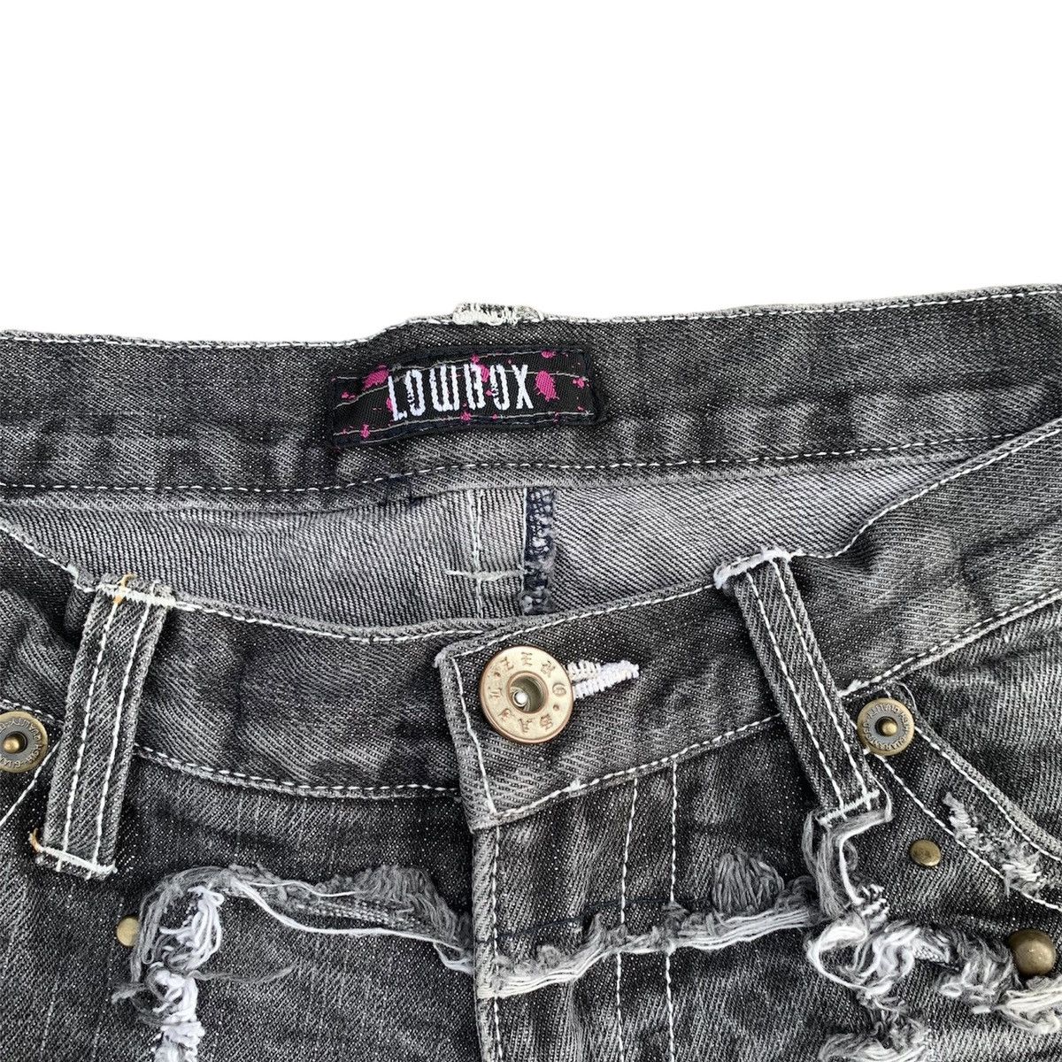 If Six Was Nine × Japanese Brand × Tornado Mart Low box flare studed pants Size US 32 / EU 48 - 7 Thumbnail