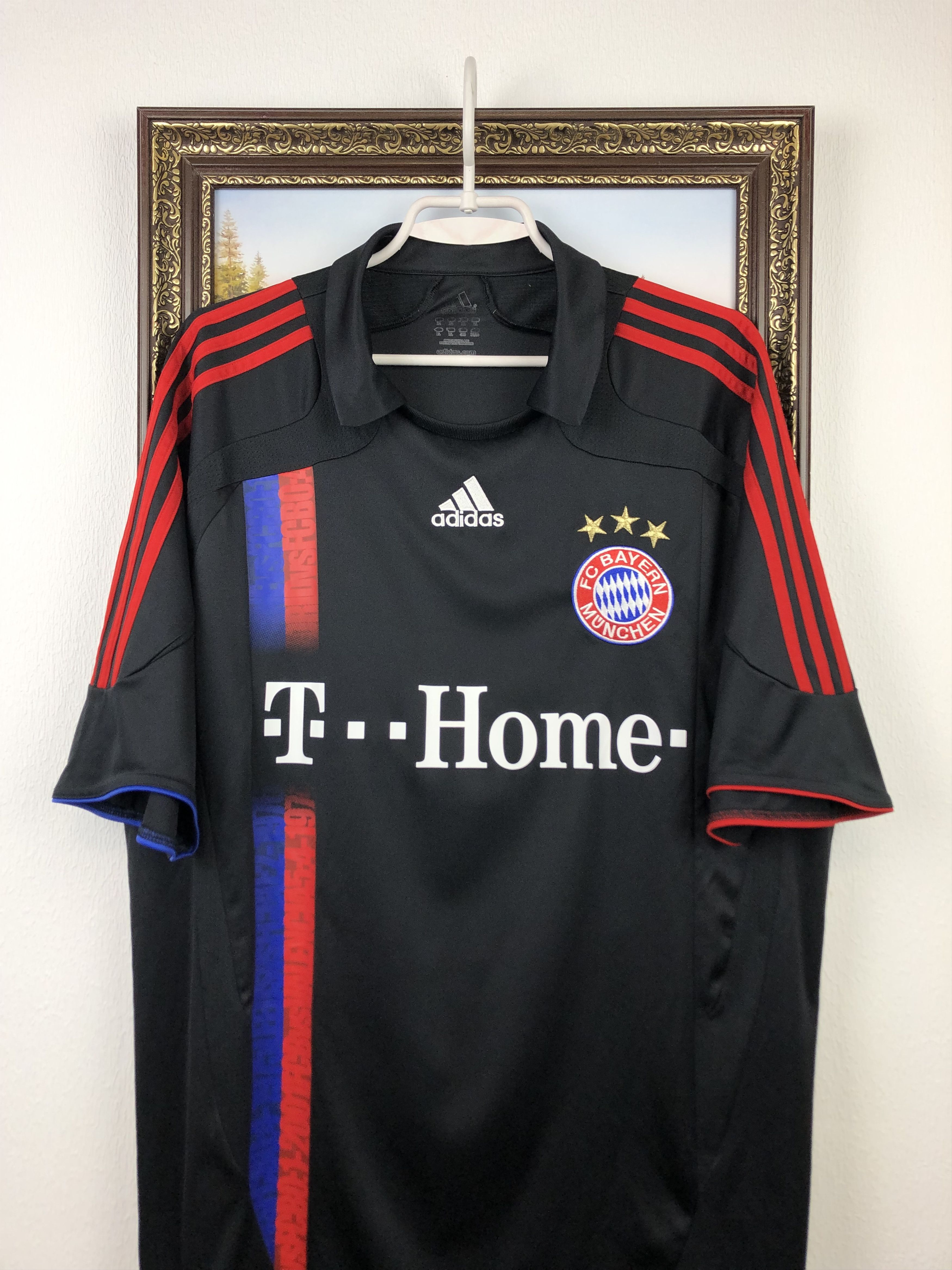 Adidas Bayern Munich Away football shirt 2007 Soccer Adidas Size US XL / EU 56 / 4 - 2 Thumbnail