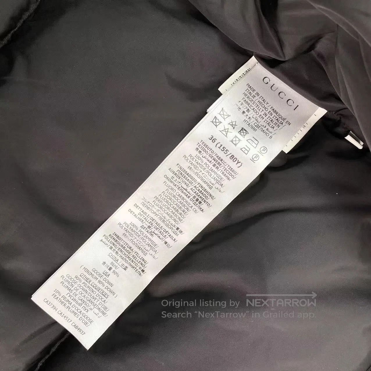 Gucci Guicci Side logo down jacket| Size XXS / US 00 / IT 34 - 4 Thumbnail
