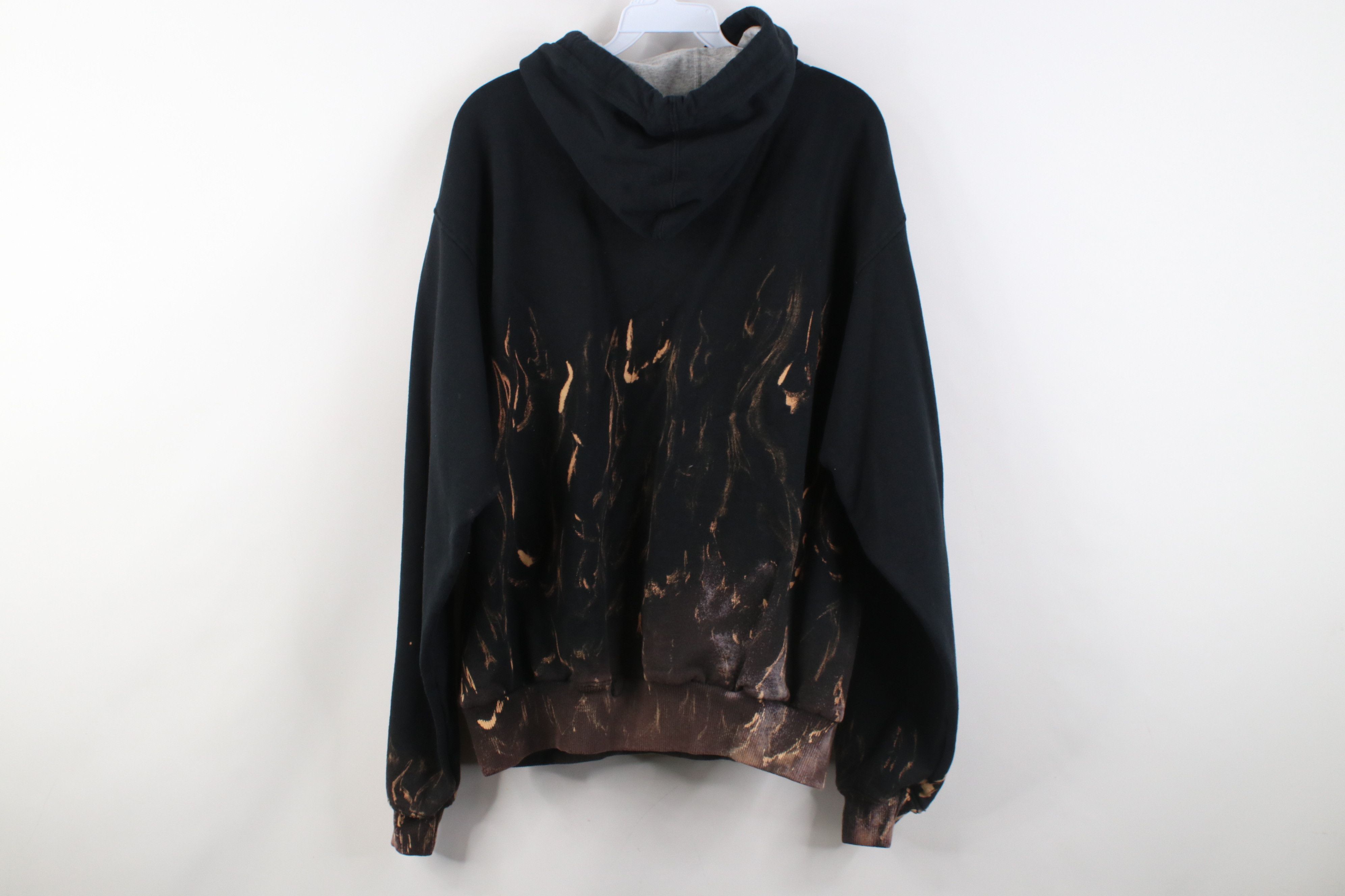 Champion Vintage Champion Acid Wash Fire Flames Hoodie Sweatshirt Size US M / EU 48-50 / 2 - 12 Thumbnail