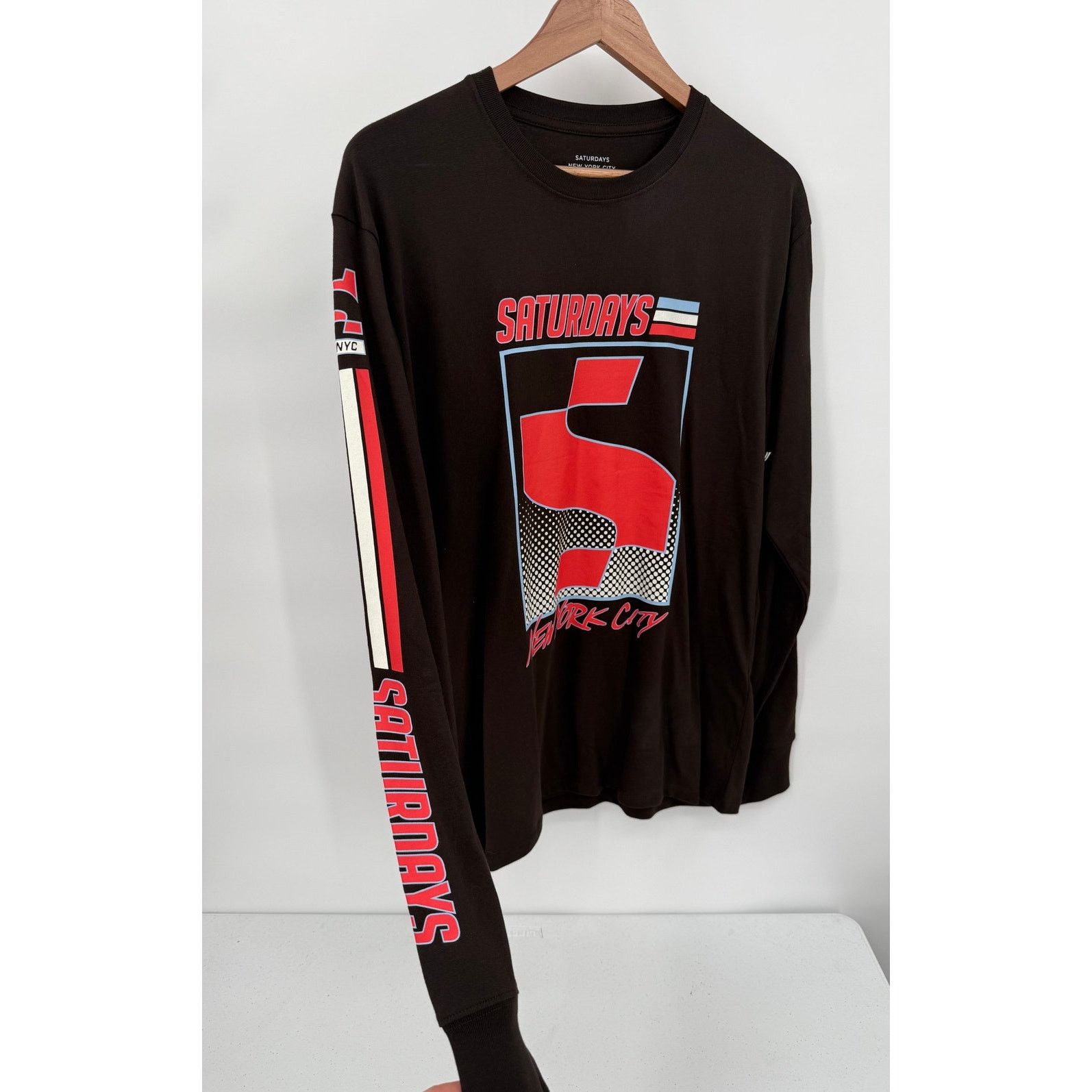 Saturdays NYC Saturdays NYC S Block Standard Ganache Long Sleeve T-Shirt Size US S / EU 44-46 / 1 - 2 Thumbnail
