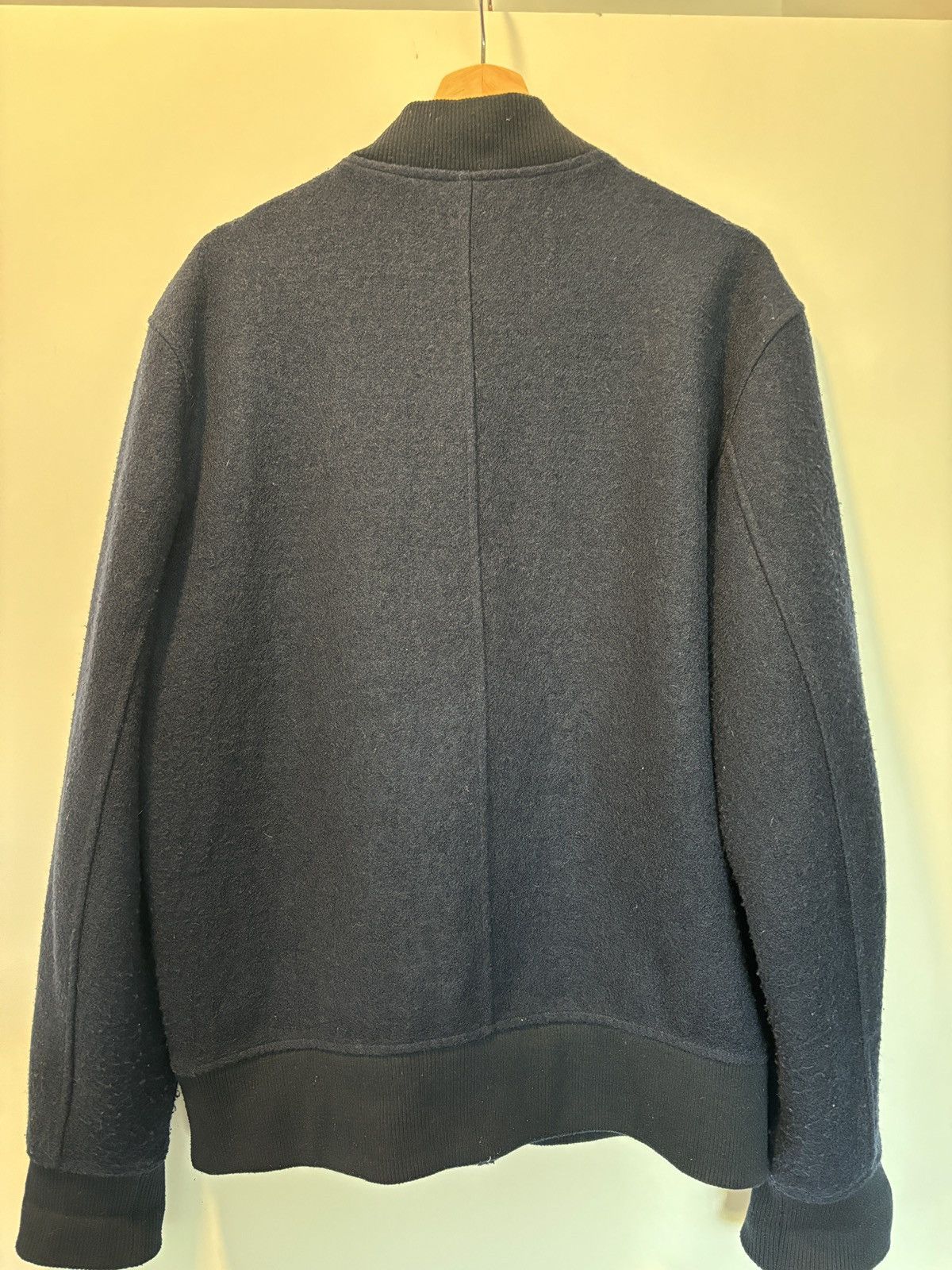 Club Monaco Club Monaco Bomber Jacket L Navy Blue - Boiled Wool Size US L / EU 52-54 / 3 - 3 Thumbnail
