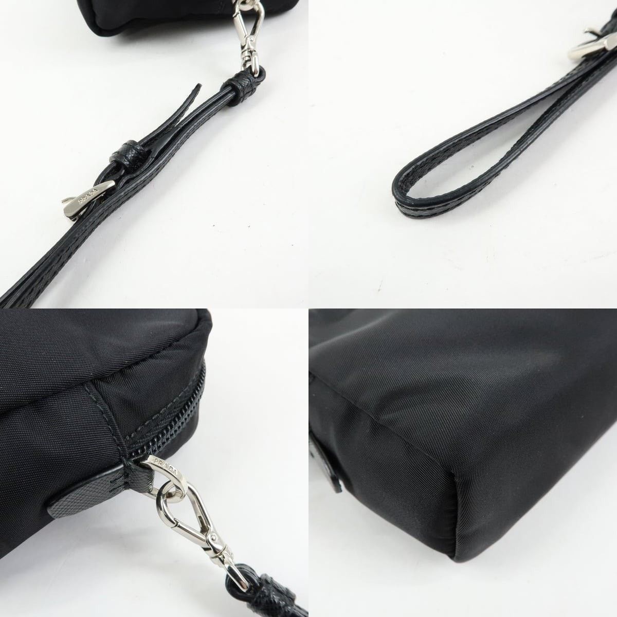 Prada Prada Re-Nylon Saffiano Cosmetic Pouch Black Size ONE SIZE - 4 Thumbnail