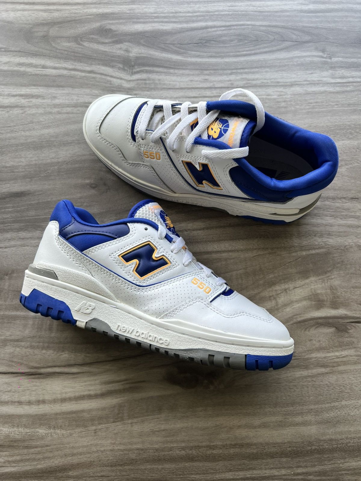 New Balance New Balance 550 Lakers Pack Blue Size 6 Men’s/ 7.5 Women’s Size US 6 / EU 39 - 1 Thumbnail