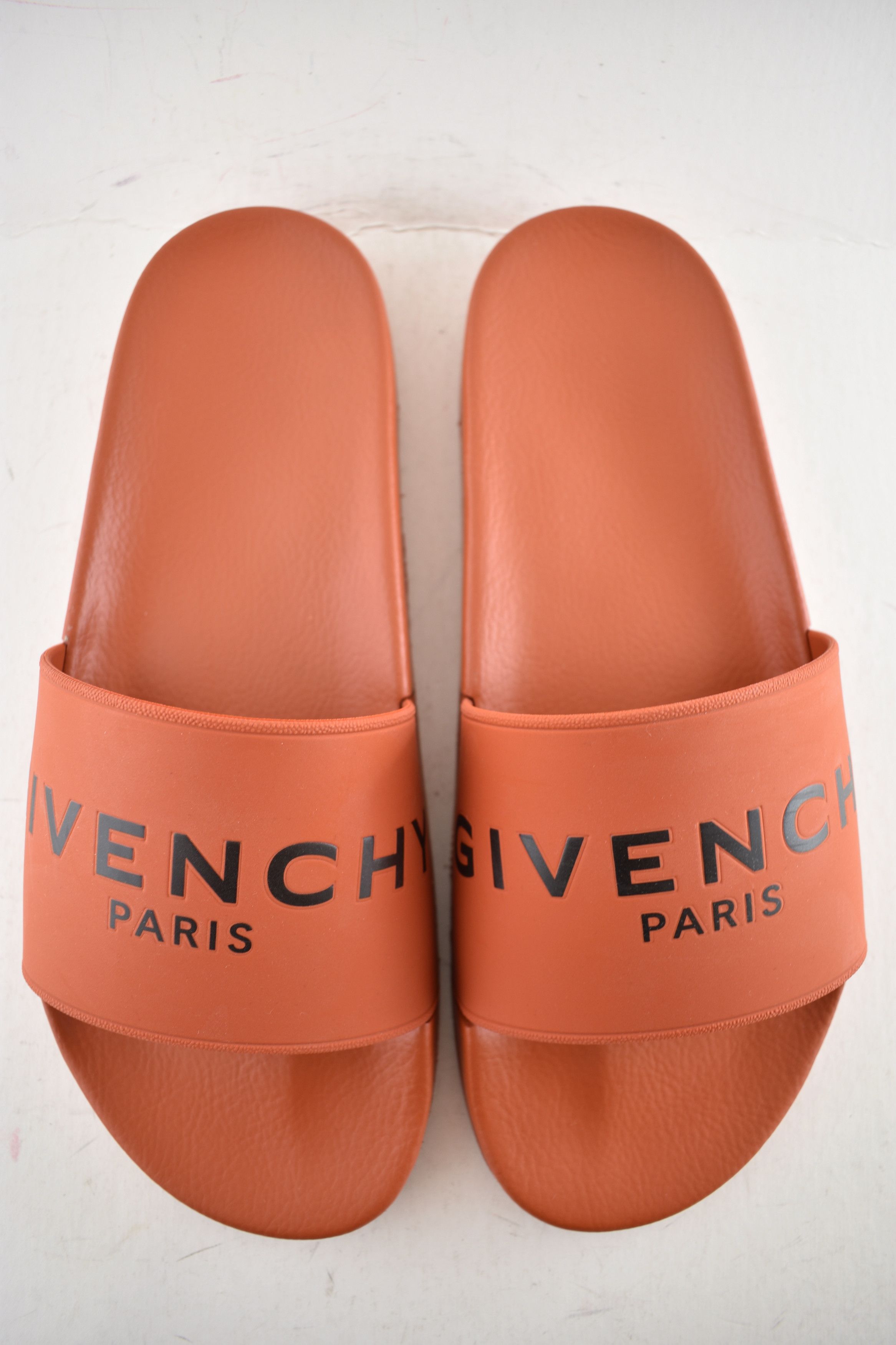 Givenchy Paris Black Logo Rubber Pool Slide Sandal Flip Flop 44 11 Size US 11 / EU 44 - 7 Thumbnail