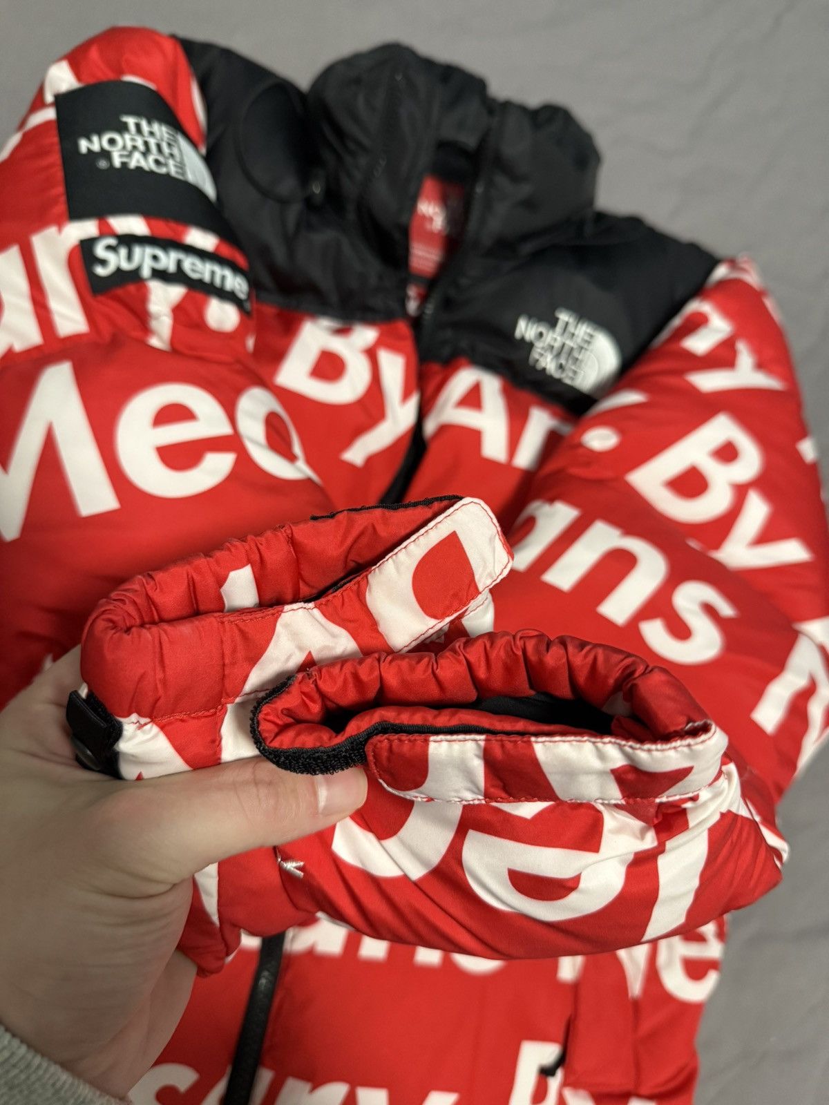Supreme × The North Face Supreme tnf north face red bamn by any means nuptse jacket Size US S / EU 44-46 / 1 - 2 Thumbnail