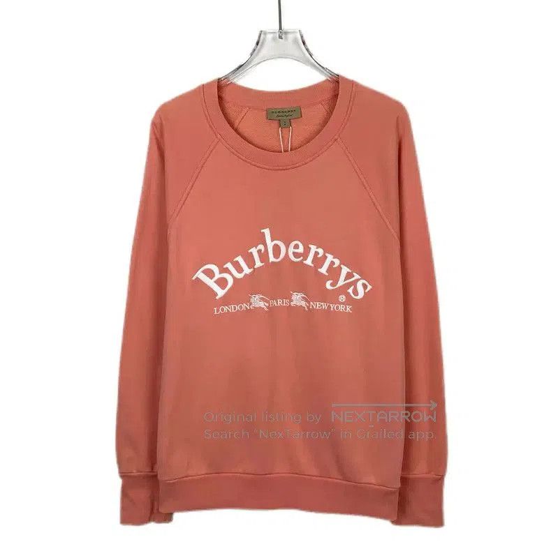 Burberry Burberry Pink Cotton Women's Sweatshirt. Size S / US 4 / IT 40 - 1 Thumbnail