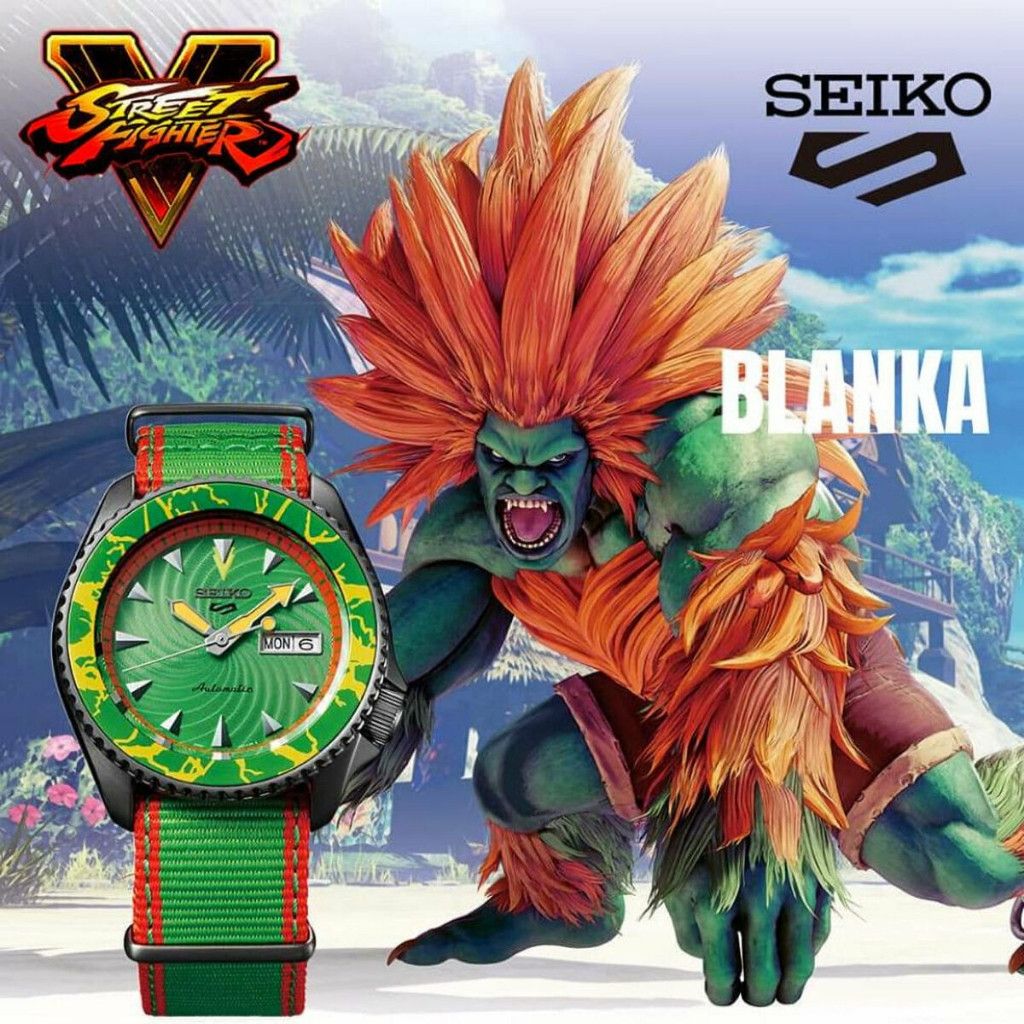 Seiko Seiko 5 Street Fighter Limited Edition Blanka Watch 42.5mm Size ONE SIZE - 2 Thumbnail