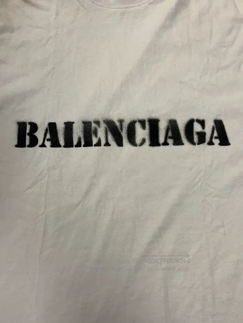 Balenciaga Balenciaga Alphabet Round Neck Faded Effect Pullover Strai Size US S / EU 44-46 / 1 - 3 Thumbnail