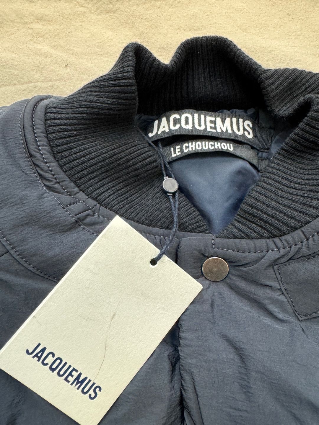 Jacquemus Jacquemus Croissant puffer bomber jacket Dark Navy Size US L / EU 52-54 / 3 - 5 Thumbnail
