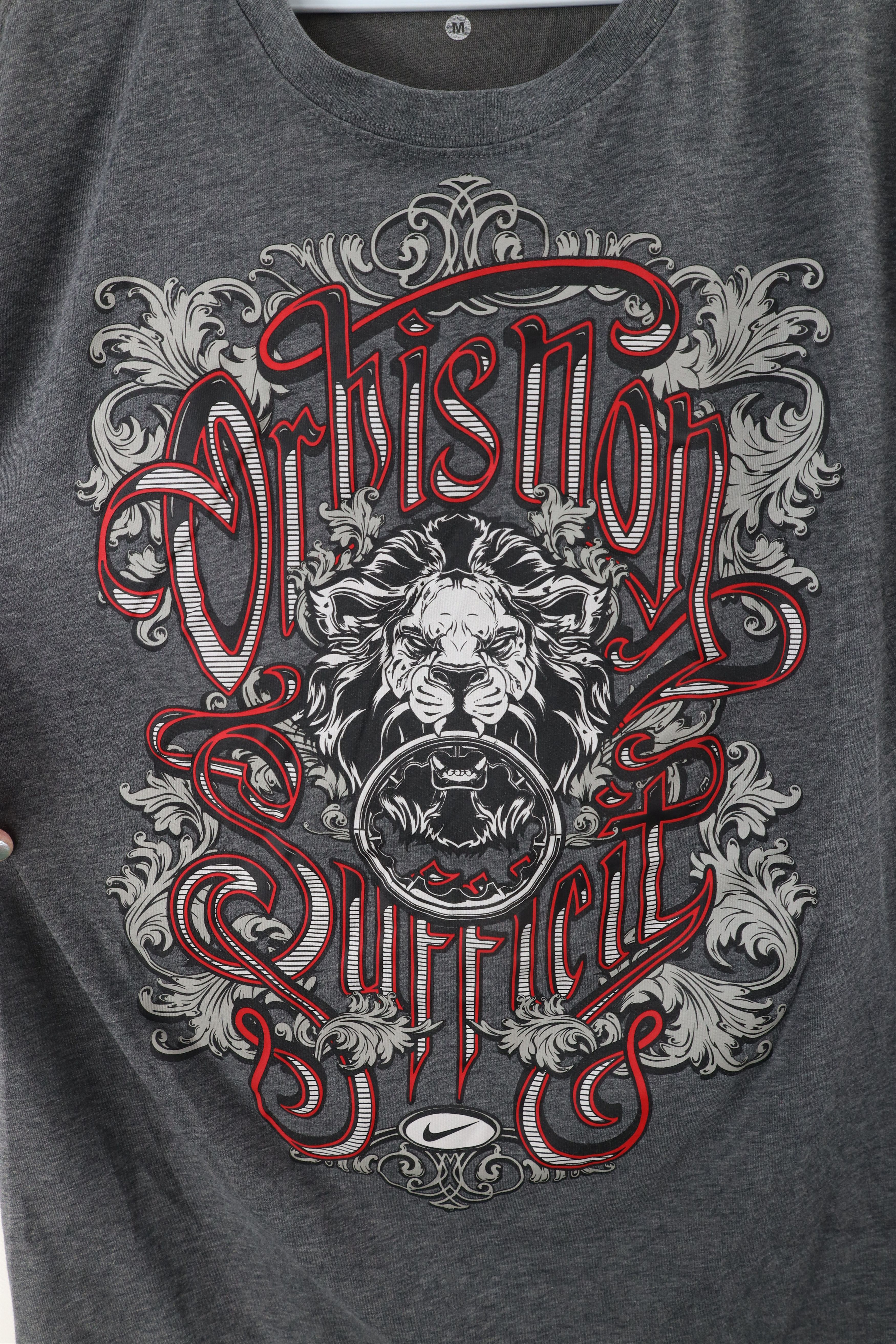 Nike × Vintage Nike Lebron James Non Sufficit Lion Head Basketball T-Shirt Size US M / EU 48-50 / 2 - 4 Thumbnail