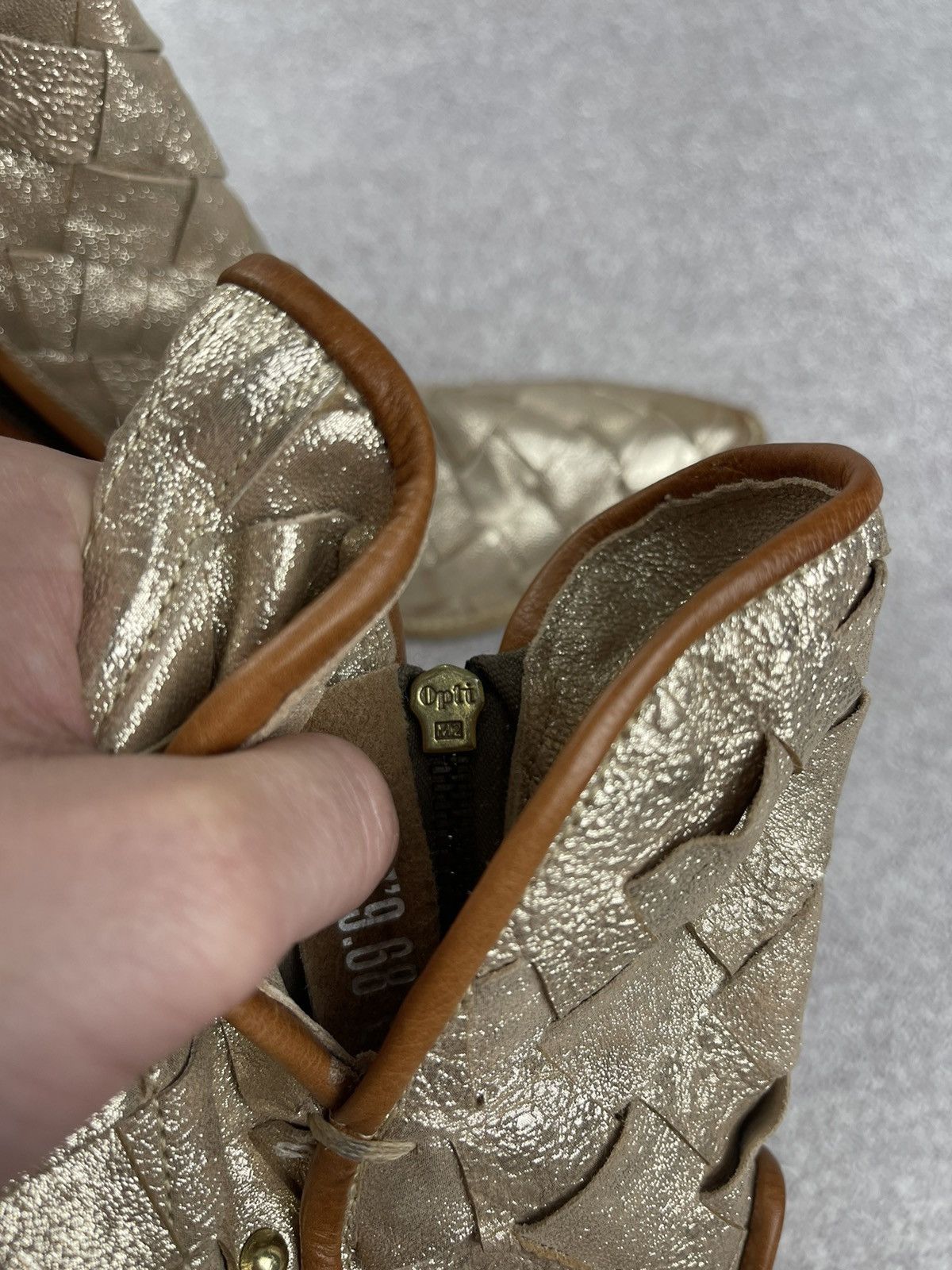 A.S.98 A.S. 98 Airstep Western Ancle Biker Boots Gold Size 38 Size US 8 / IT 38 - 11 Thumbnail
