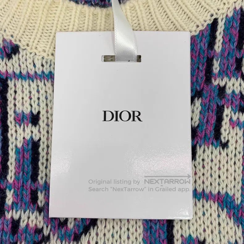 Dior Dior Purple wool letter Logo full-print round-neck long-sl Size US S / EU 44-46 / 1 - 7 Thumbnail