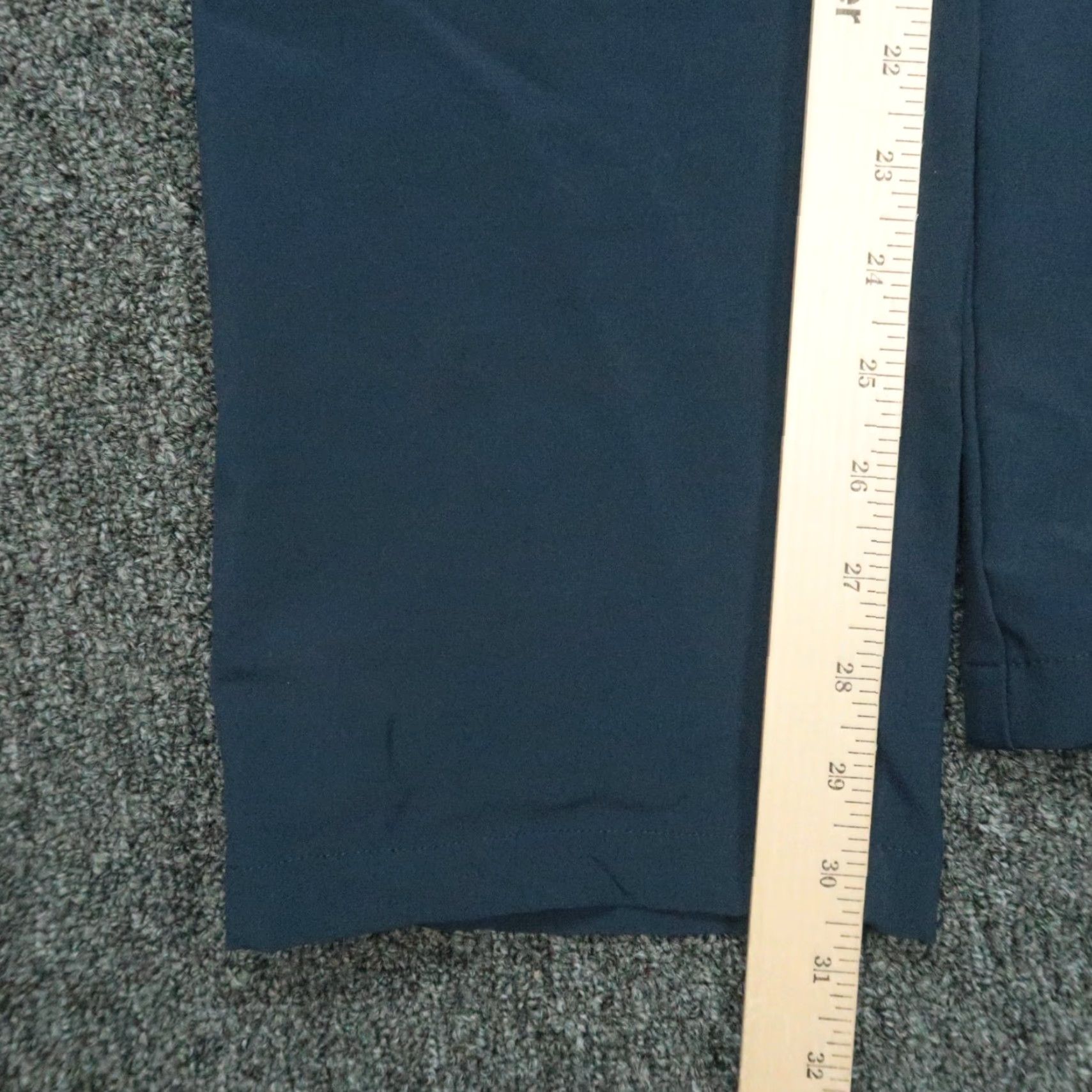 Vintage Ministry Of Supply Pants Men 34x31 Blue Slim Fit Chino Trouser - Flat Front, Button, Zip, 34, Blue, Slim, Polyester Size US 34 / EU 50 - 7 Thumbnail