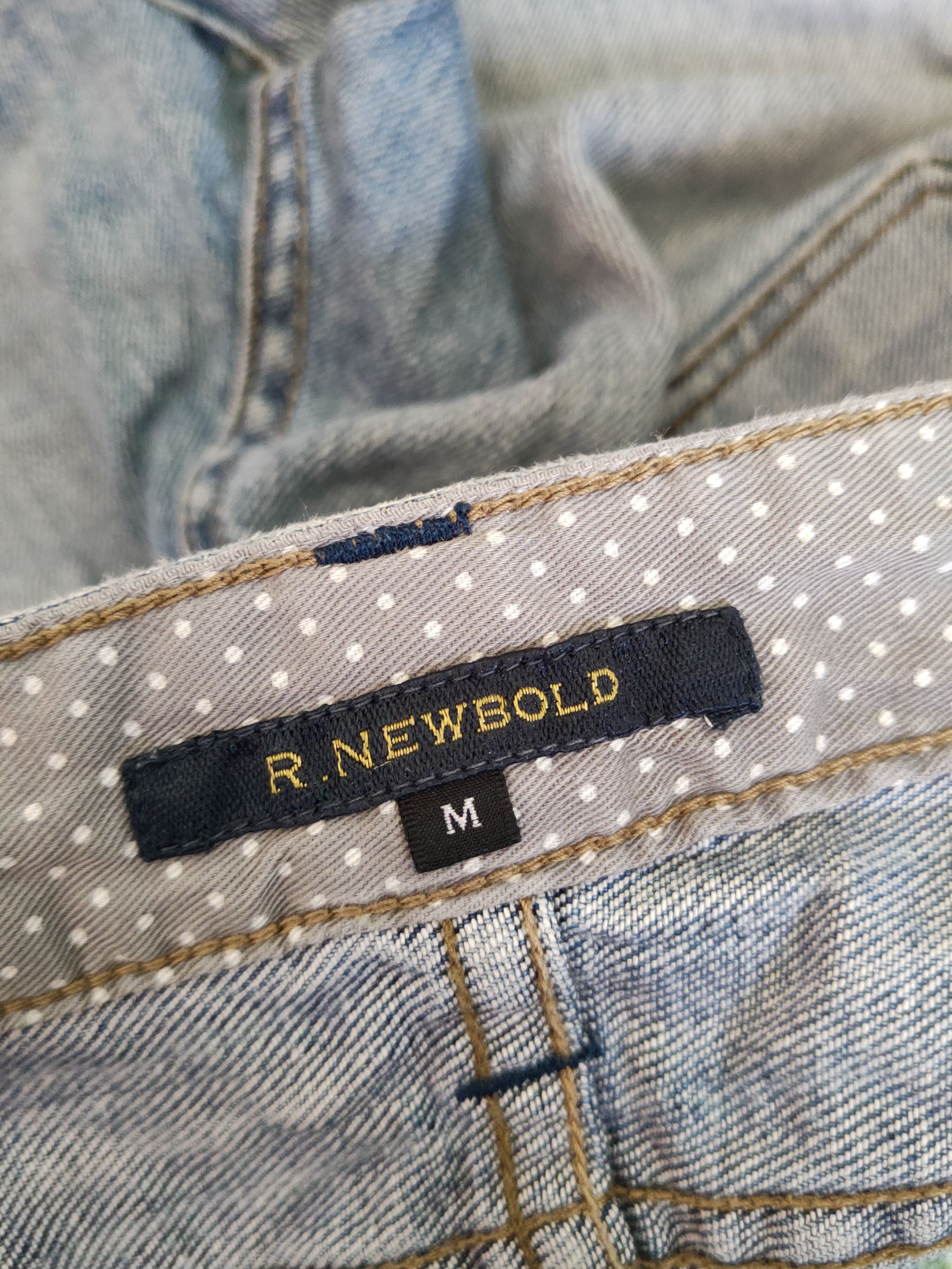 R.Newbold R.Newbold Blue Faded Distressed Ripped Jeans #S1670 Size 30" / US 8 / IT 44 - 15 Thumbnail