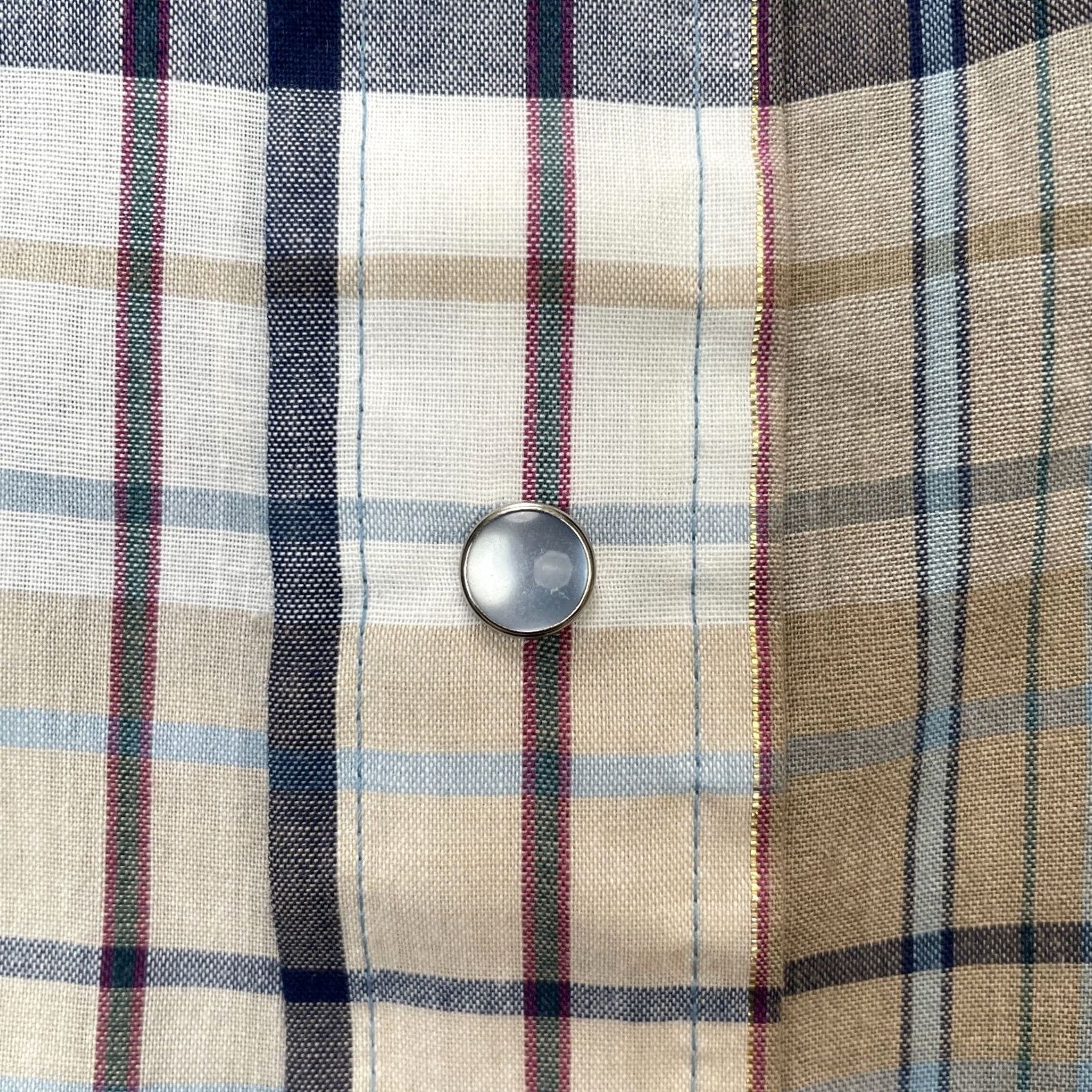 Levi's VINTAGE Levi's Shirt Mens Large Blue Plaid Cotton Pearl Snap Cowboy Western 80s Size US L / EU 52-54 / 3 - 5 Thumbnail
