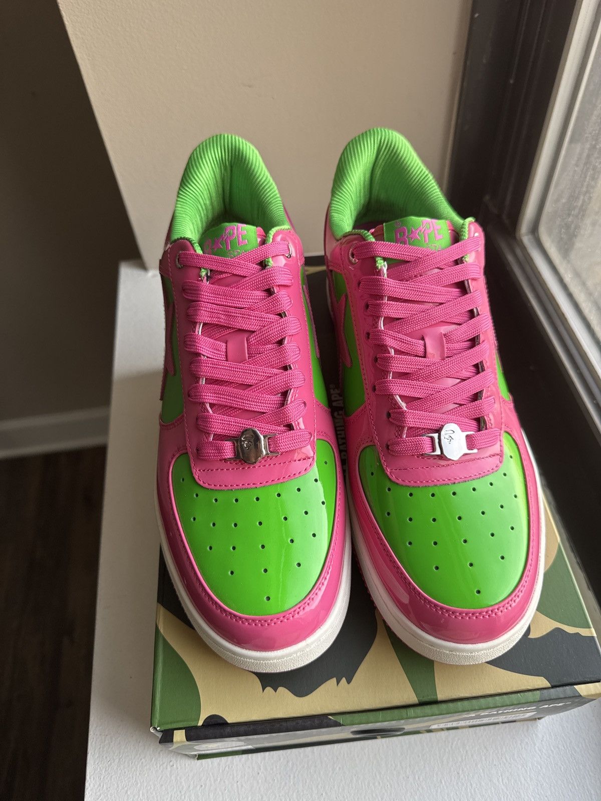 Bape Bapesta #1 M1 “Pink” Size US 13 / EU 46 - 1 Thumbnail
