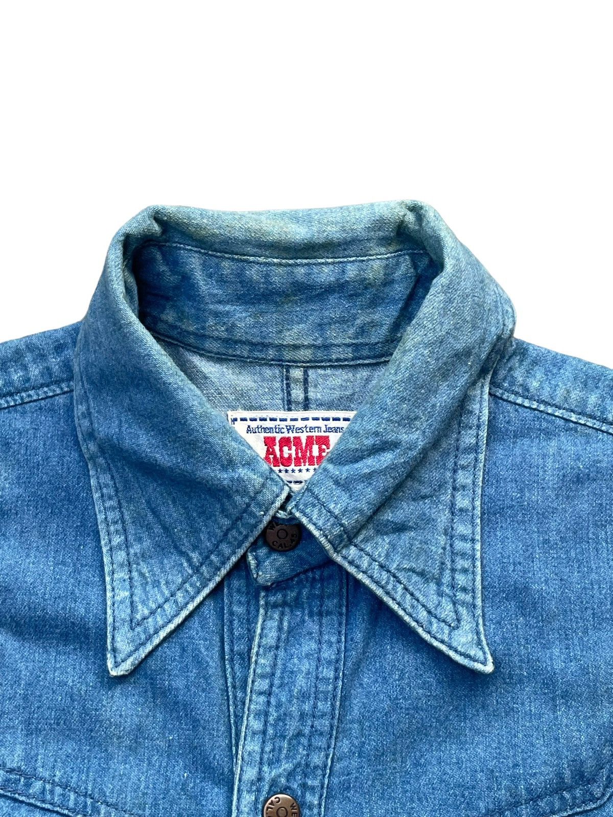 Acme Clothing Vintage Acme Western Denim Shirt Size US M / EU 48-50 / 2 - 4 Thumbnail