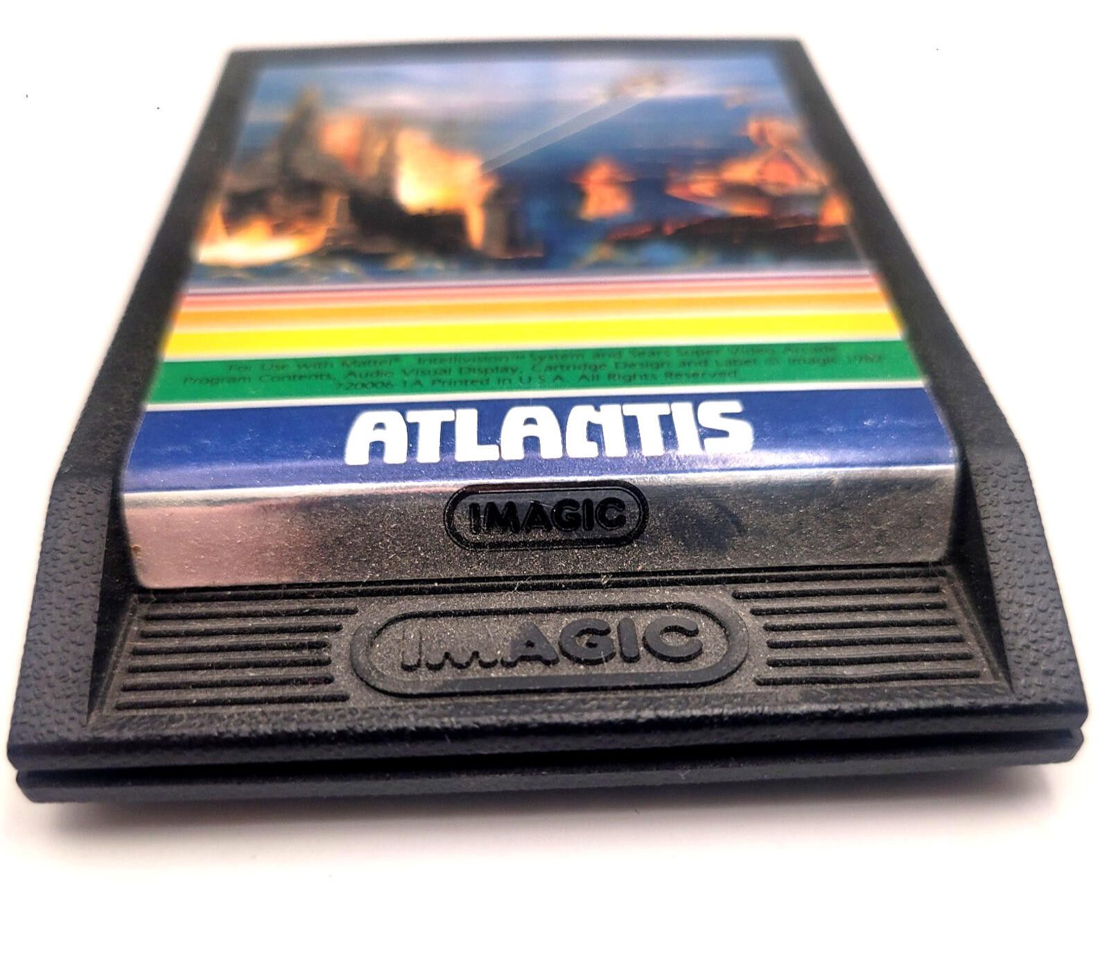 Imaginary Foundation Atlantis (1982 Imagic Mattel Intellivision) Game Cartridge Size ONE SIZE - 2 Thumbnail