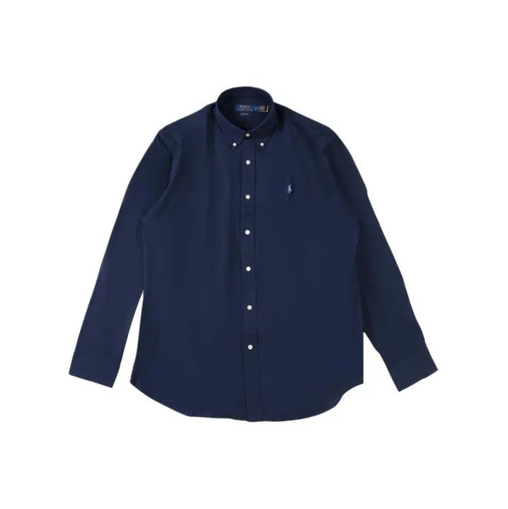 Polo Ralph Lauren Polo Ralph Lauren Men's Solid Logo Long-Sleeve Shirt Size US XL / EU 56 / 4 - 1 Thumbnail