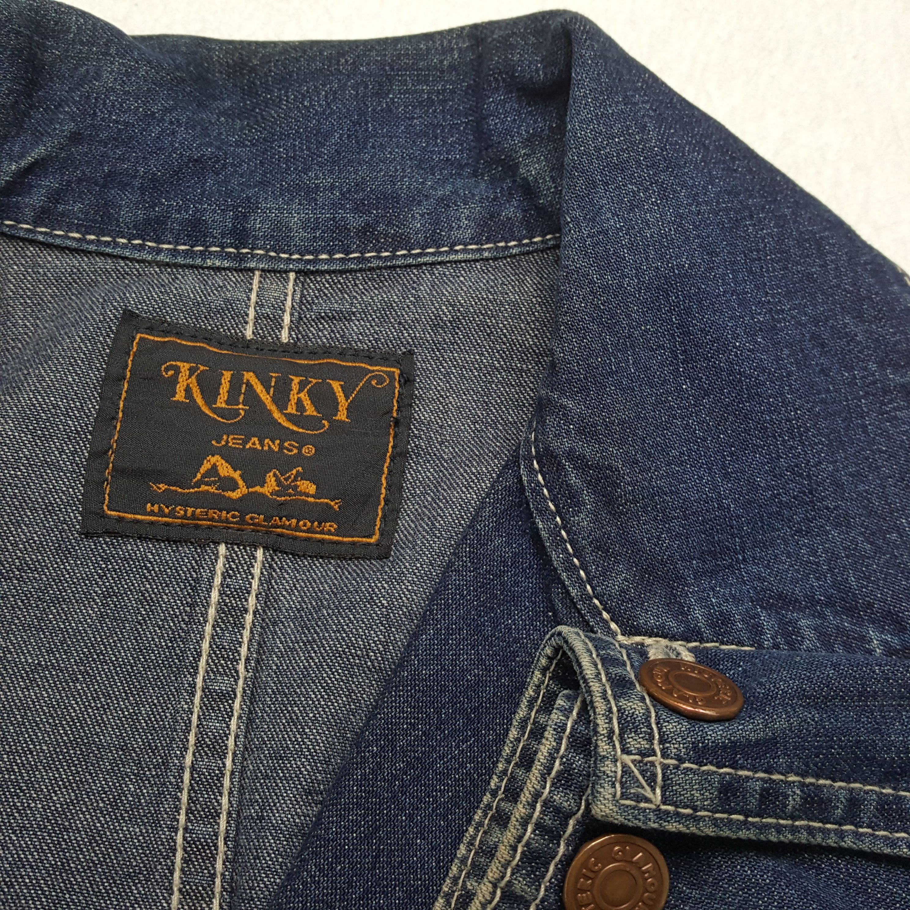 Hysteric Glamour HYSTERIC GLAMOUR Rare Fashion Style Denim Jacket Size US S / EU 44-46 / 1 - 9 Thumbnail