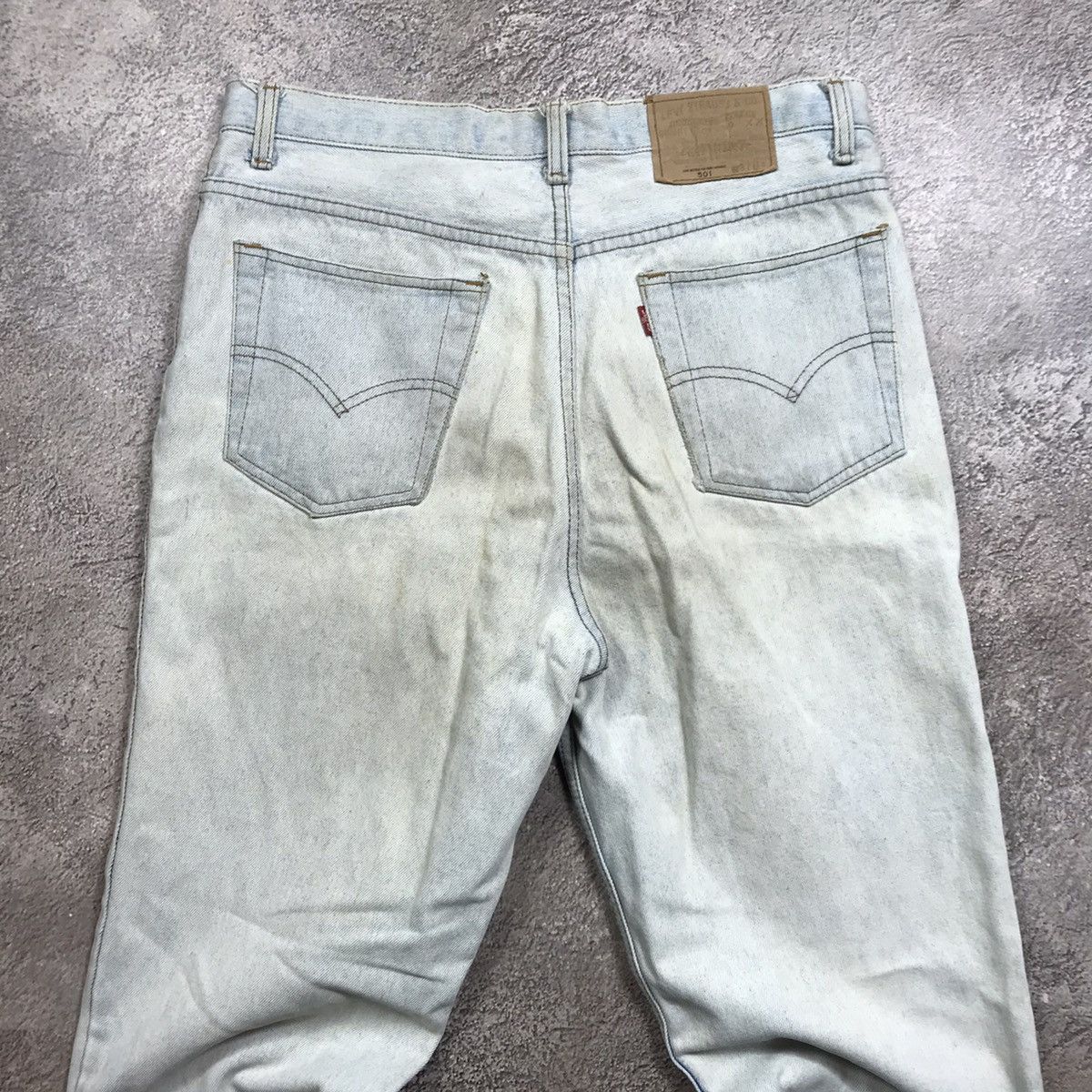 Vintage Vintage 90s Levis Baggy Faded Black Distressed Jeans Punk 34 Size US 34 / EU 50 - 5 Thumbnail