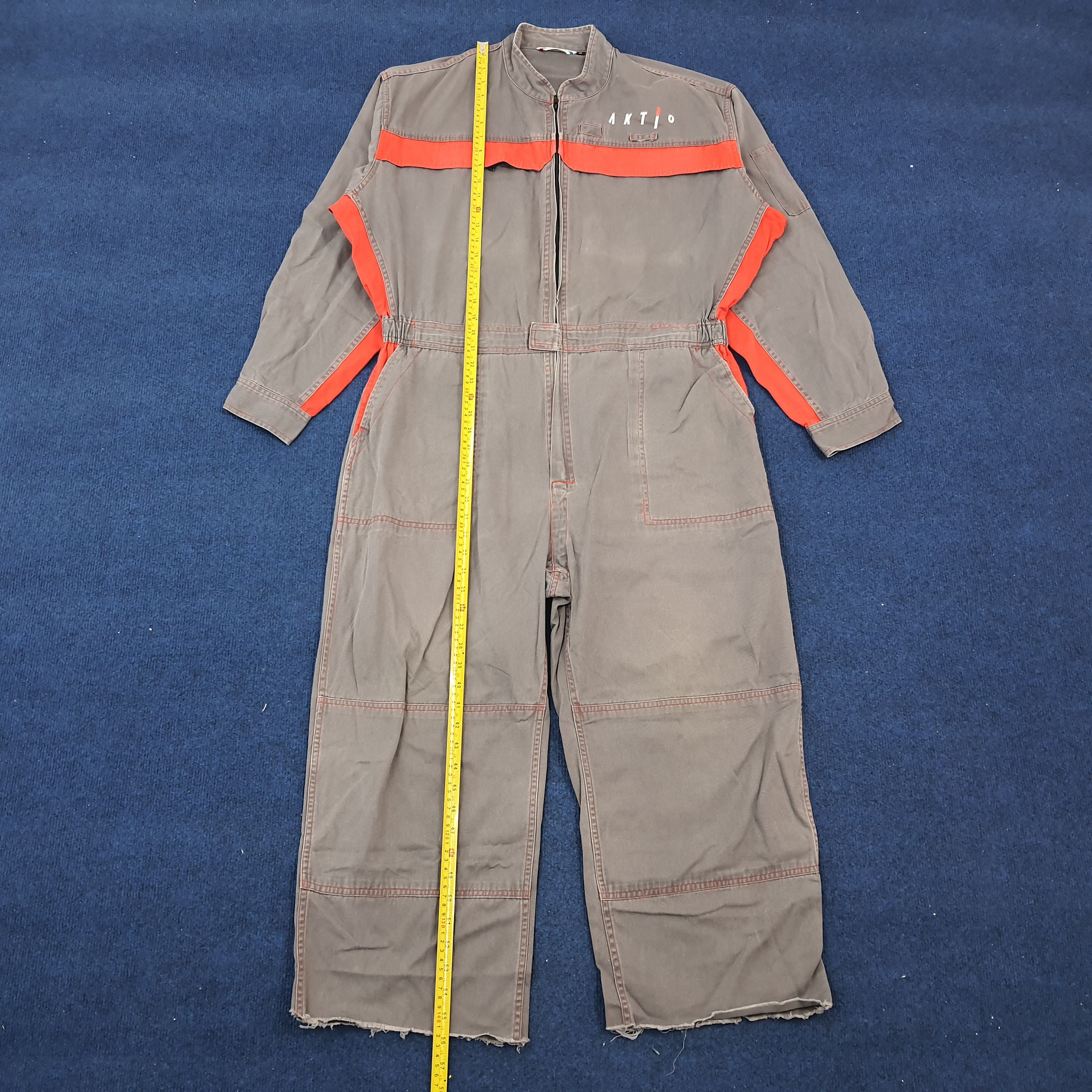 Japanese Brand × Vintage Vintage Aktio Construction Japanese Brand Workwear Coverall Size US XL / EU 56 / 4 - 4 Thumbnail