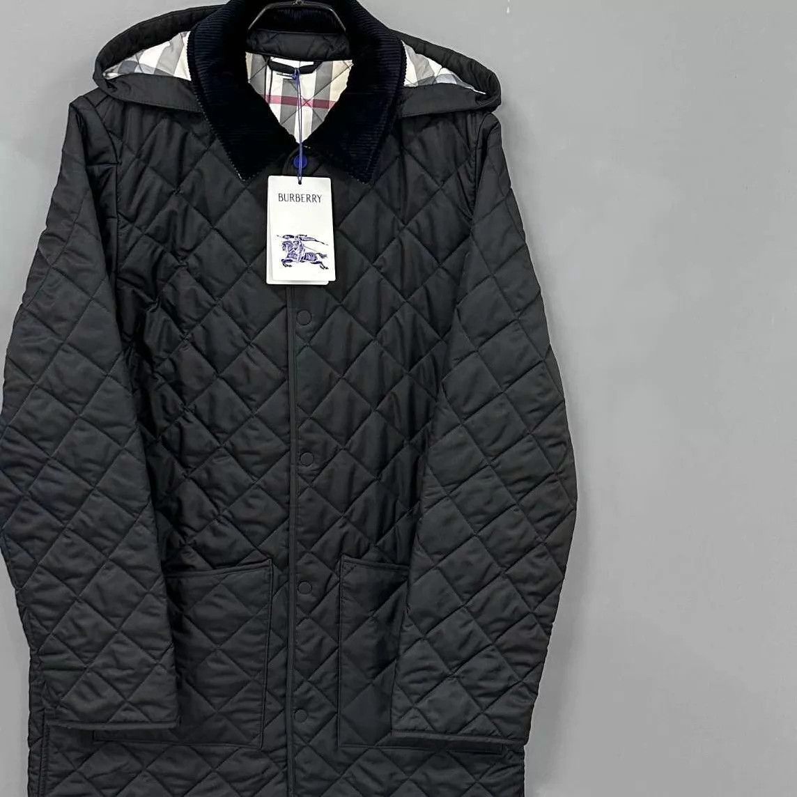 Burberry Burberry Black Quilted Mid-Length Padded Jacket 14Y NWT Size XS / US 0-2 / IT 36-38 - 2 Thumbnail