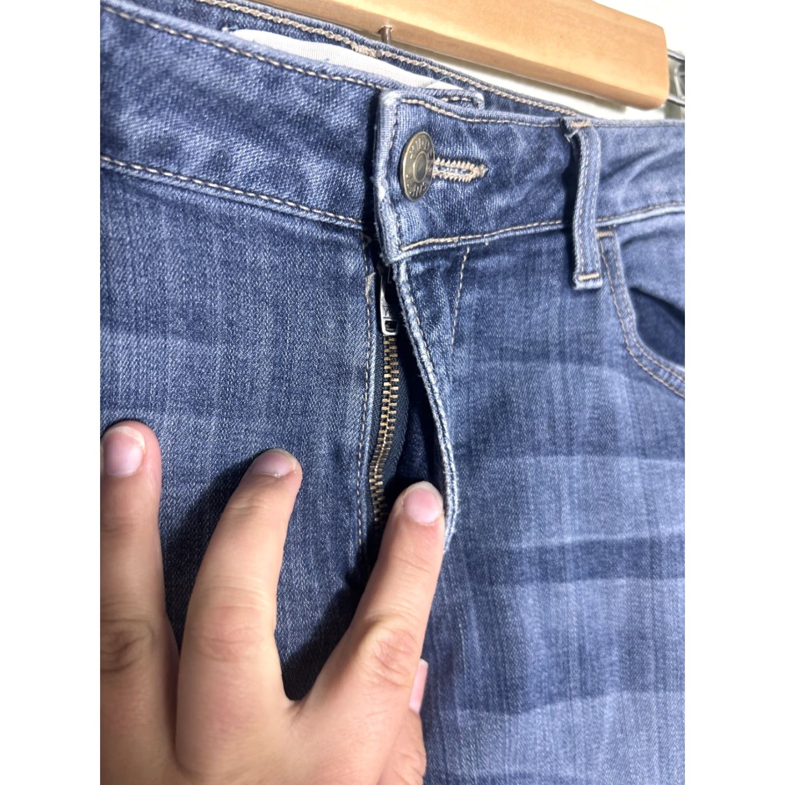 Vintage Hidden Jeans Straight Stretch Jeans 30 Regular Men 32x32 Medium Blue 90s? Size US 30 / EU 46 - 6 Thumbnail