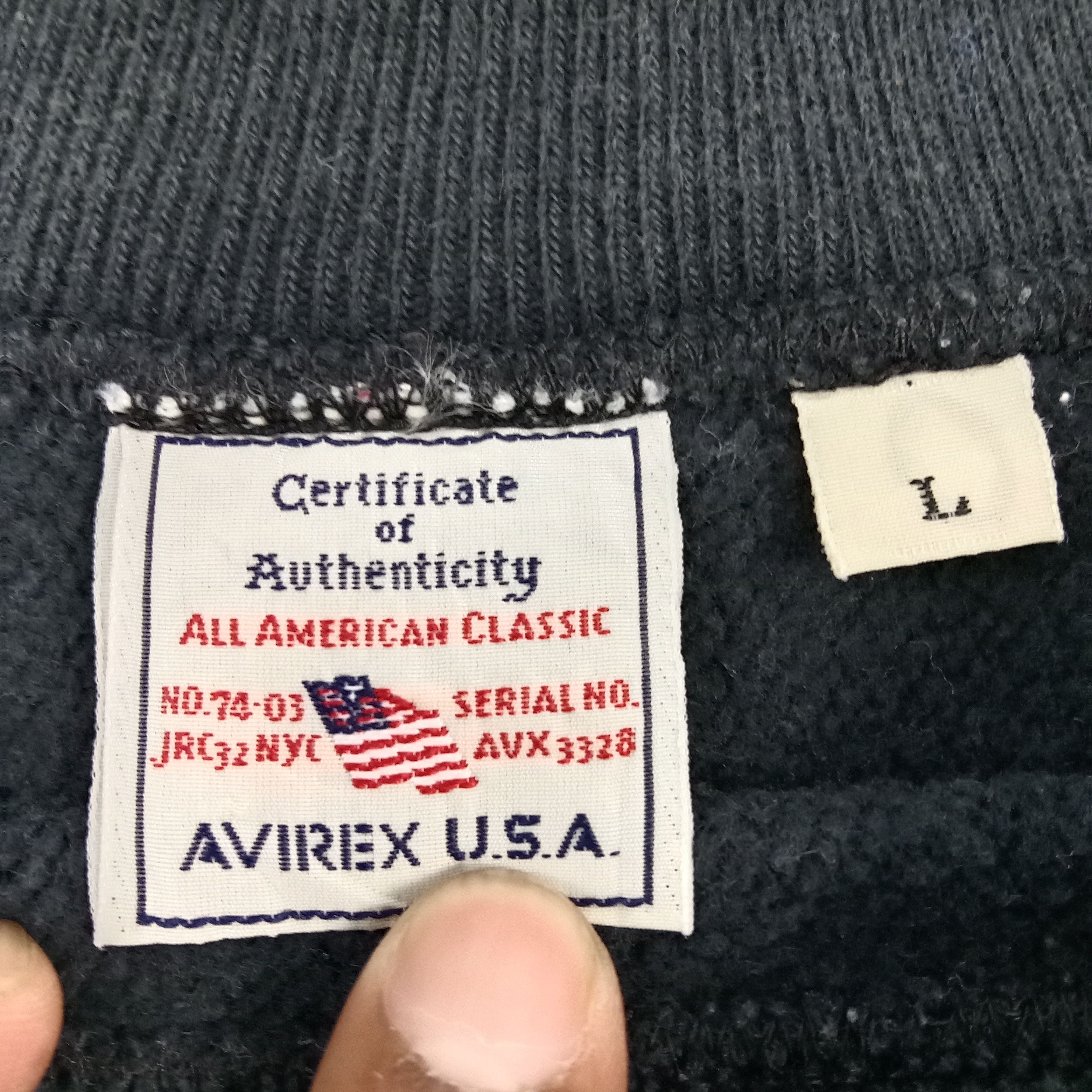 Avirex × Vintage Avirex U.S Navy American Military Army Sweatshirt Size US M / EU 48-50 / 2 - 3 Thumbnail