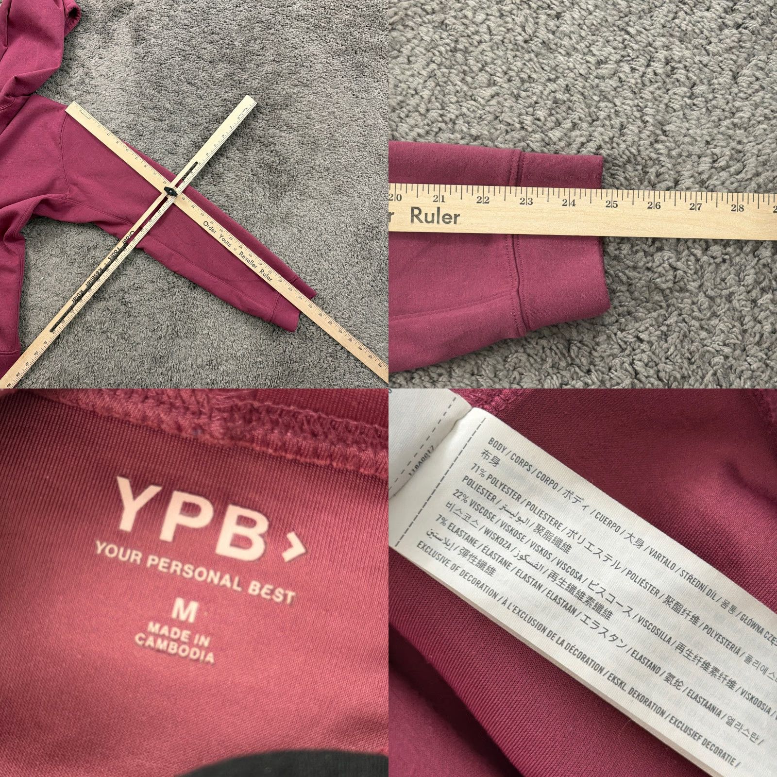 Abercrombie & Fitch Abercrombie & Fitch Hoodie Mens M Red Fleece Stretch Pockets Your Personal Best Size US M / EU 48-50 / 2 - 8 Thumbnail