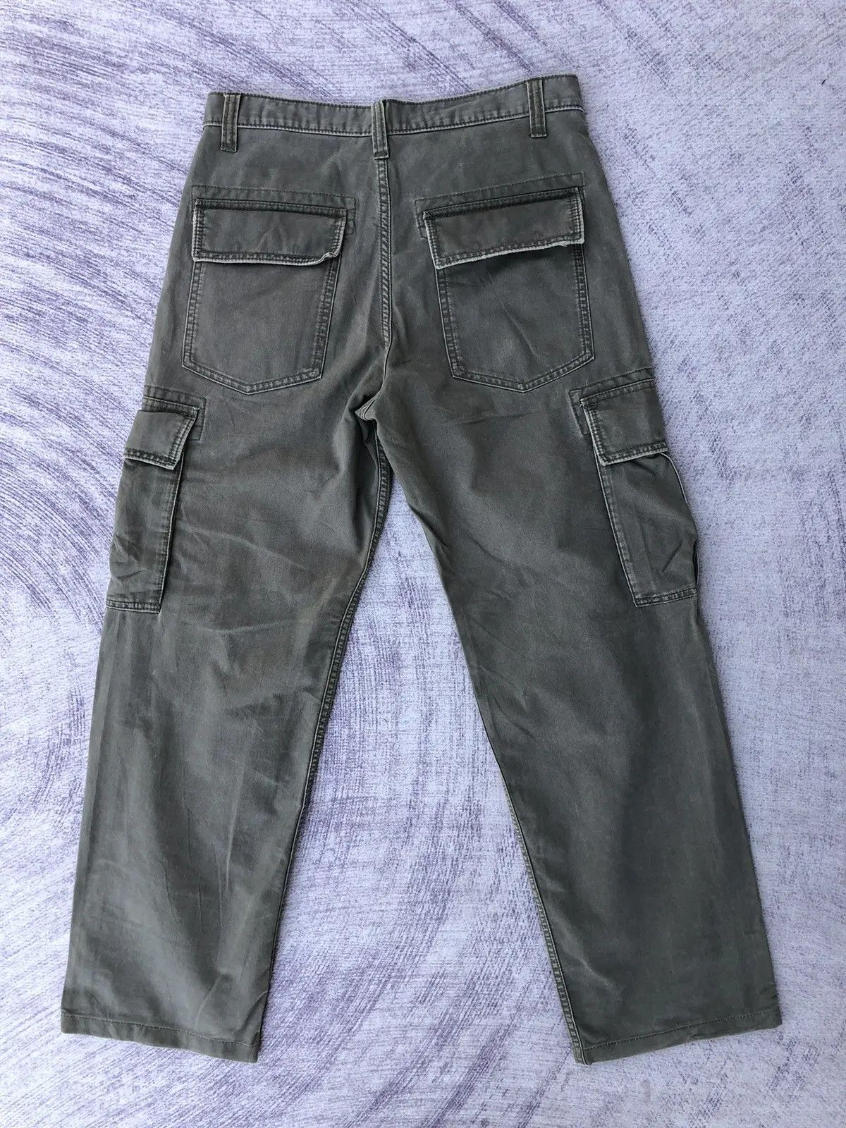 Japanese Brand × Oshkosh Faded Green Cargo oshKosh Multipocket Tactical Pants Size US 30 / EU 46 - 8 Thumbnail
