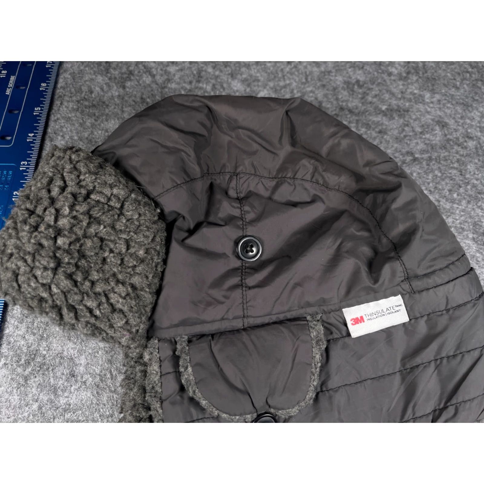 Primark VINTAGE Primark Beanie Adult One Size Gray Polyamide Polyester Ear Flap Ski Hat/Cap Unisex Mens Womens 90s Outdoor Camp Ski Size ONE SIZE - 3 Thumbnail