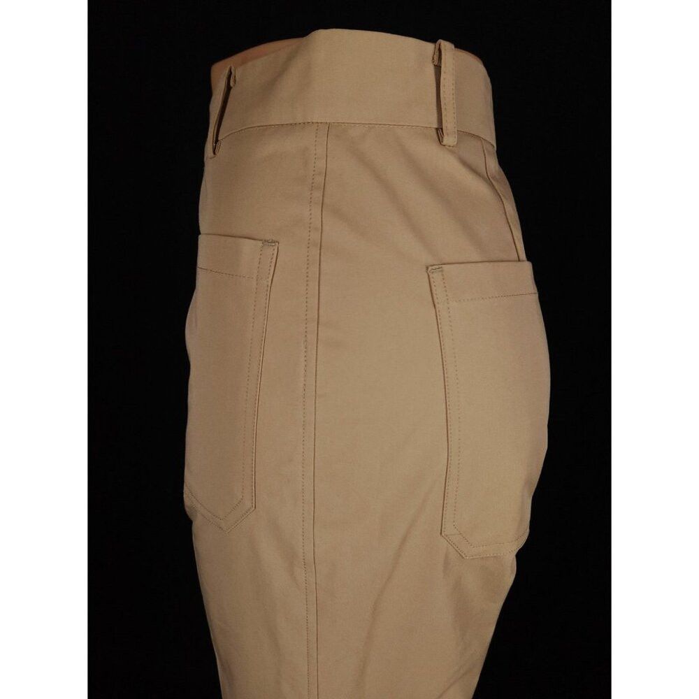 SSENSE DRAE Cotton Patch Pocket Flared Trousers Size M Womens Beige Size 30" / US 8 / IT 44 - 8 Thumbnail