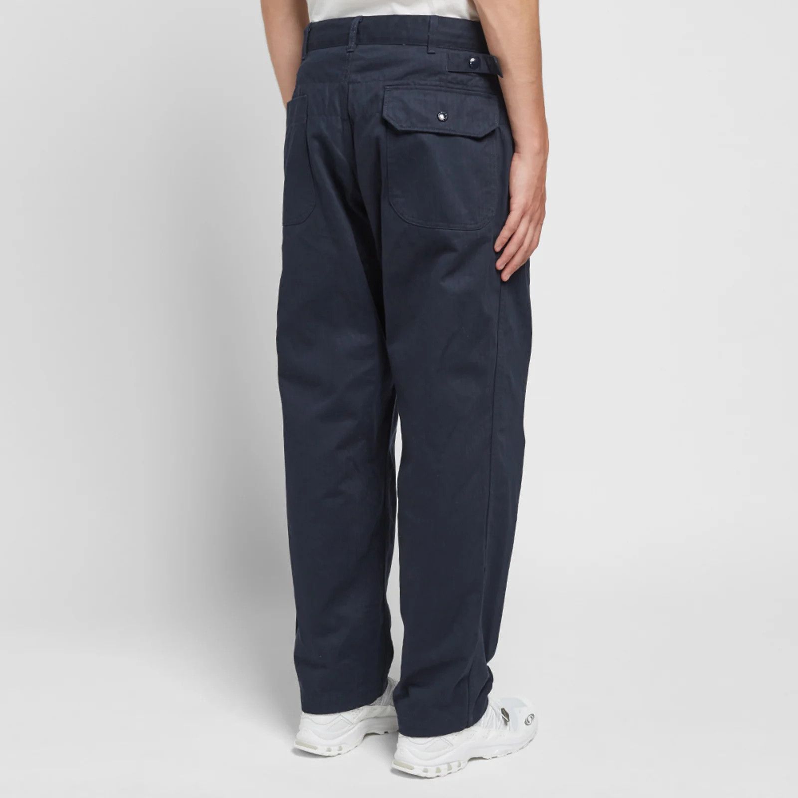 Engineered Garments [S] Herringbone Cotton Ground Pant in Dark Navy (FW19) Size US 32 / EU 48 - 15 Thumbnail