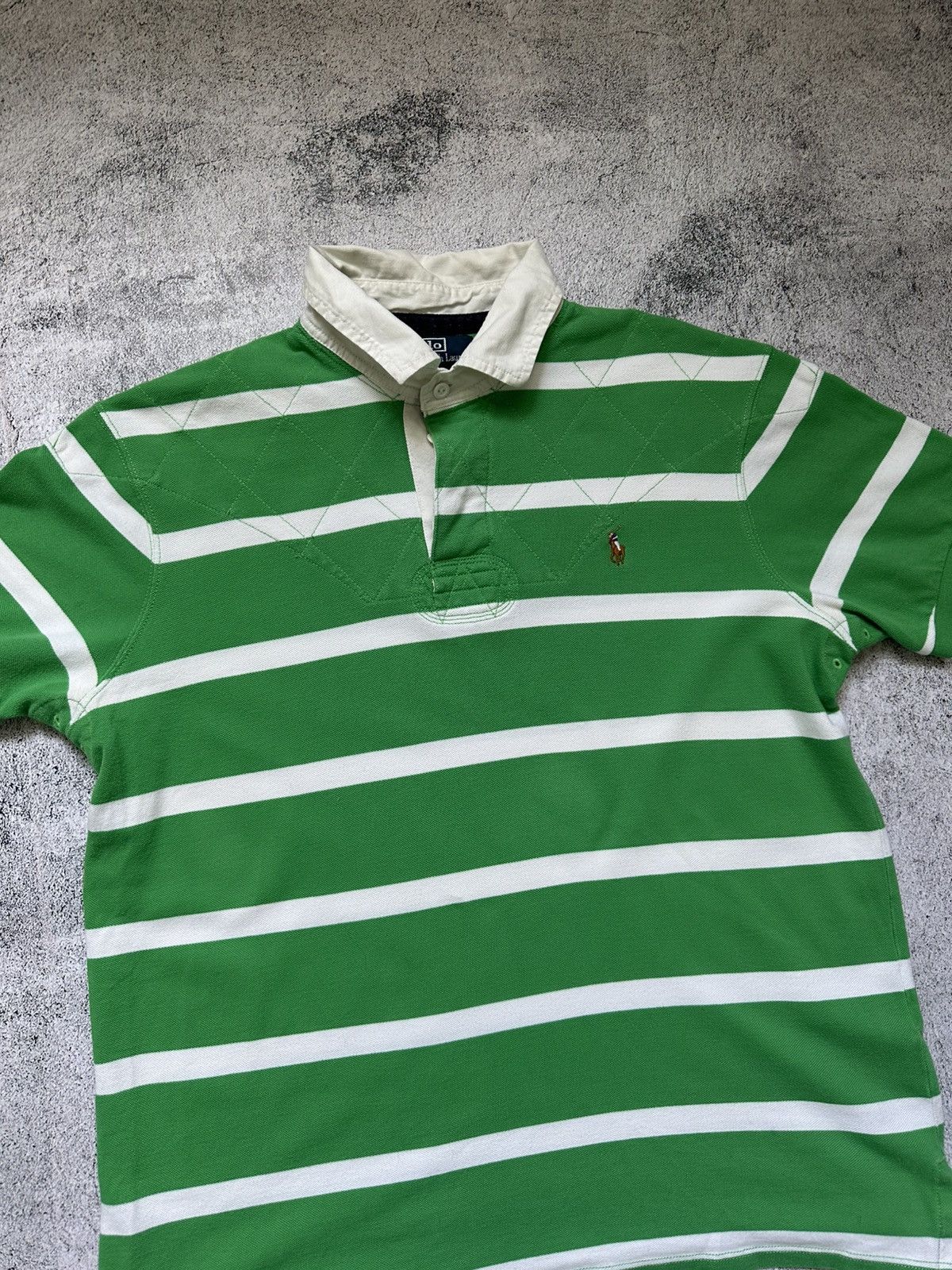 Polo Ralph Lauren Vintage Polo Ralph Lauren Green Style Logo Size US XL / EU 56 / 4 - 4 Thumbnail