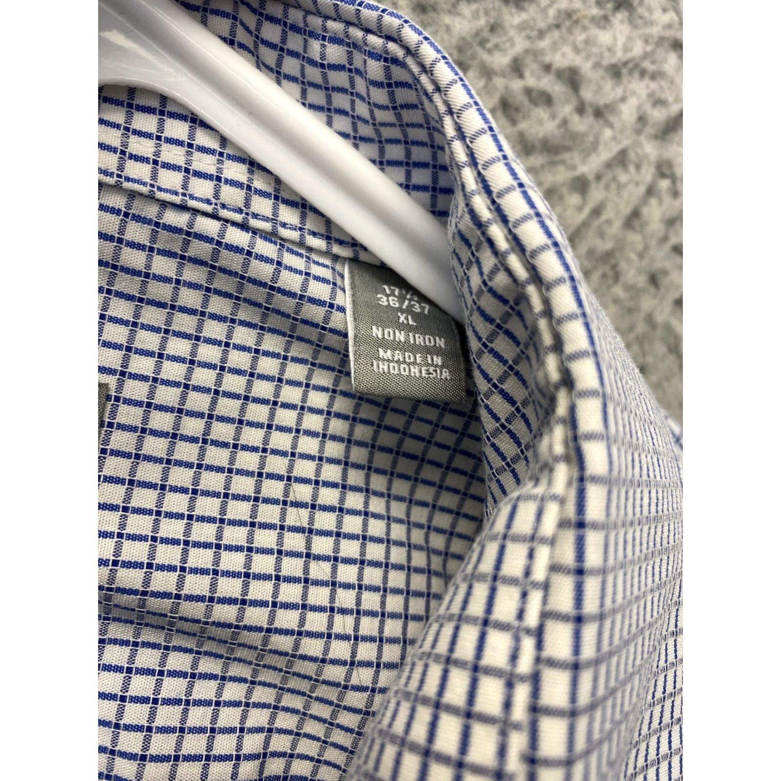 Michael Kors Michael Kors Men's Slim Fit Shirt Long Sleeve Button-Up 17 36/37 Blue Size US XL / EU 56 / 4 - 5 Thumbnail