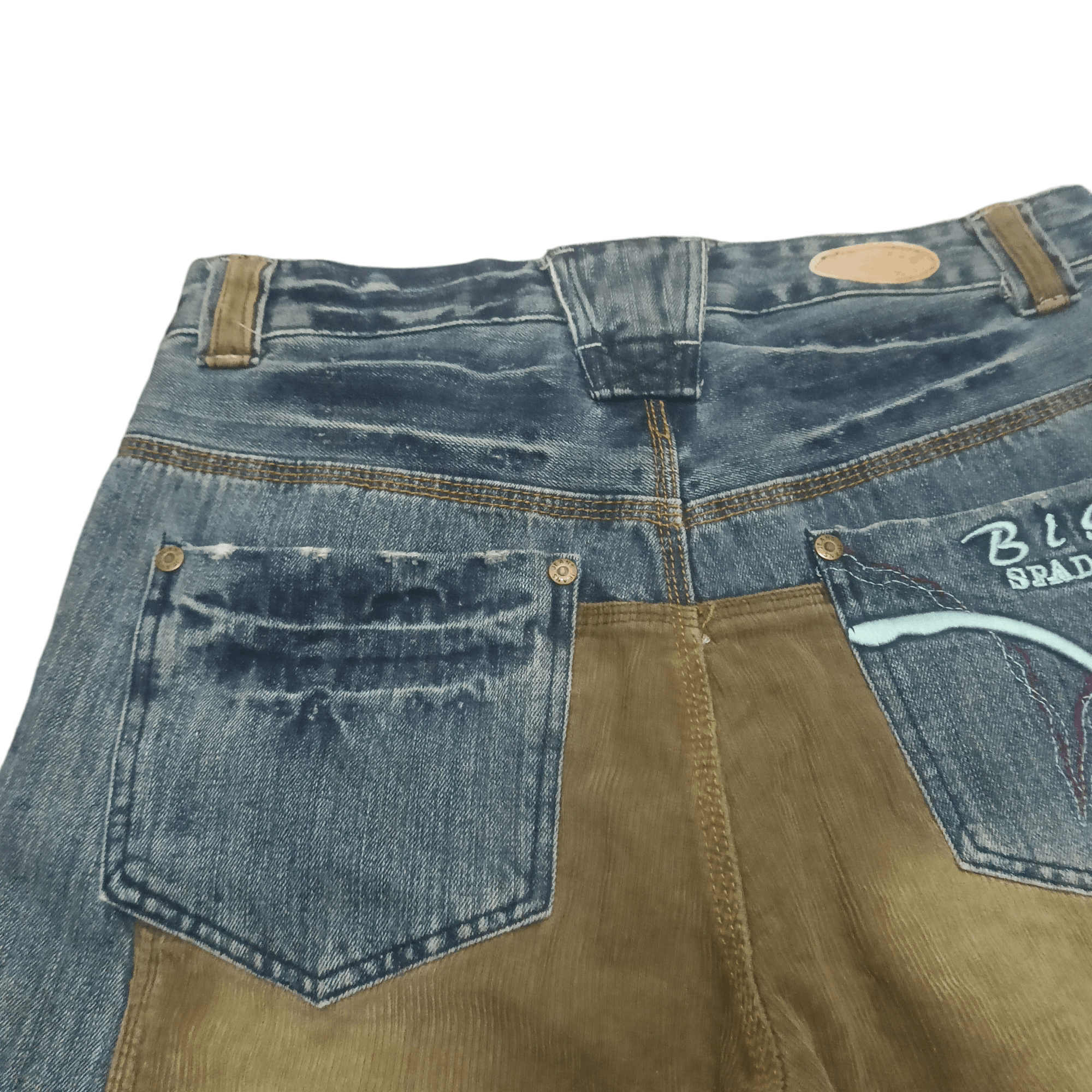 Japanese Brand 💥Insane💥 Big Spade Jeans Hybrid Flare Jeans Size US 31 - 13 Thumbnail