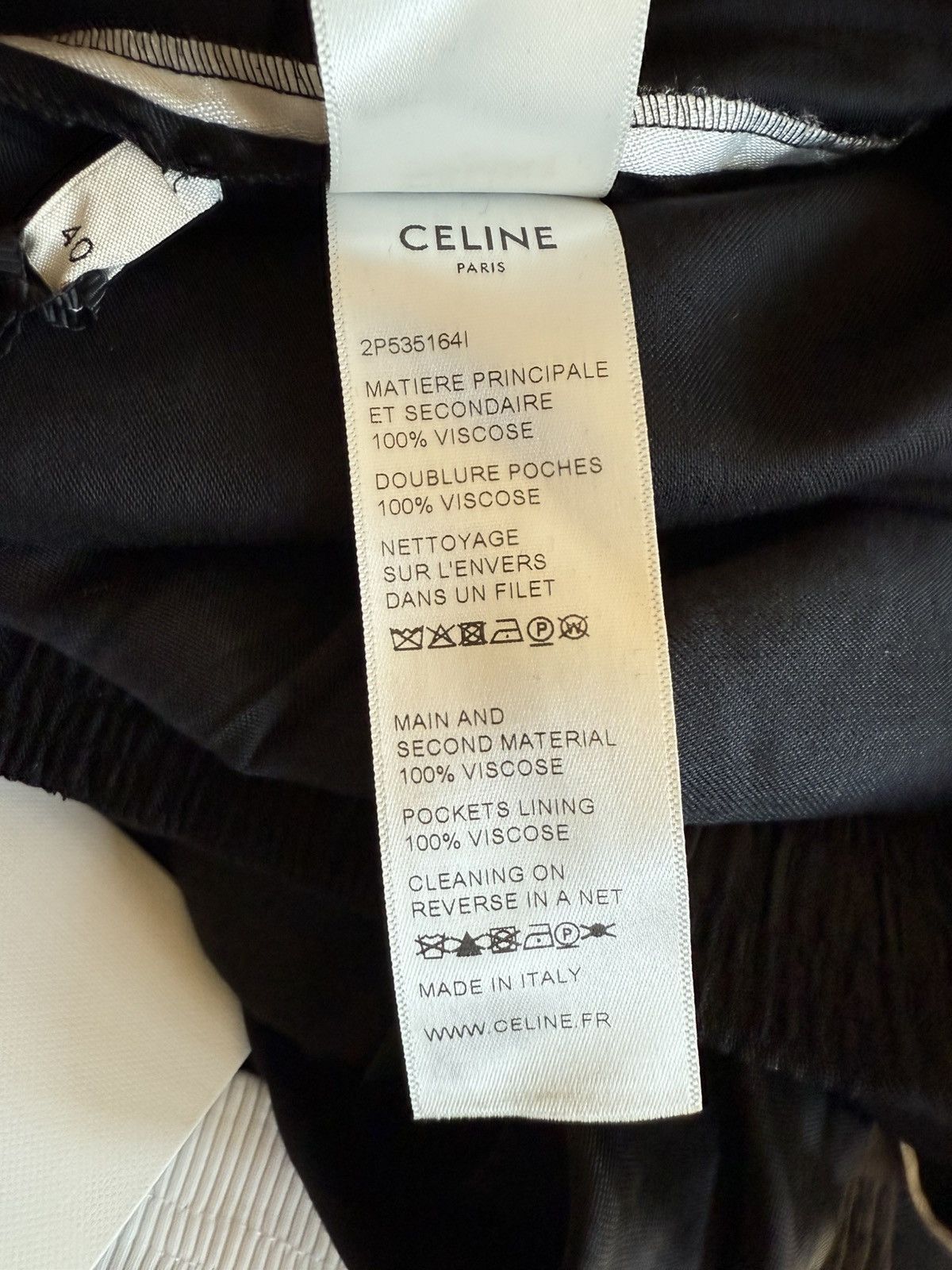 Celine Celine track pants 100% authentic z2 Size US 32 / EU 48 - 13 Thumbnail