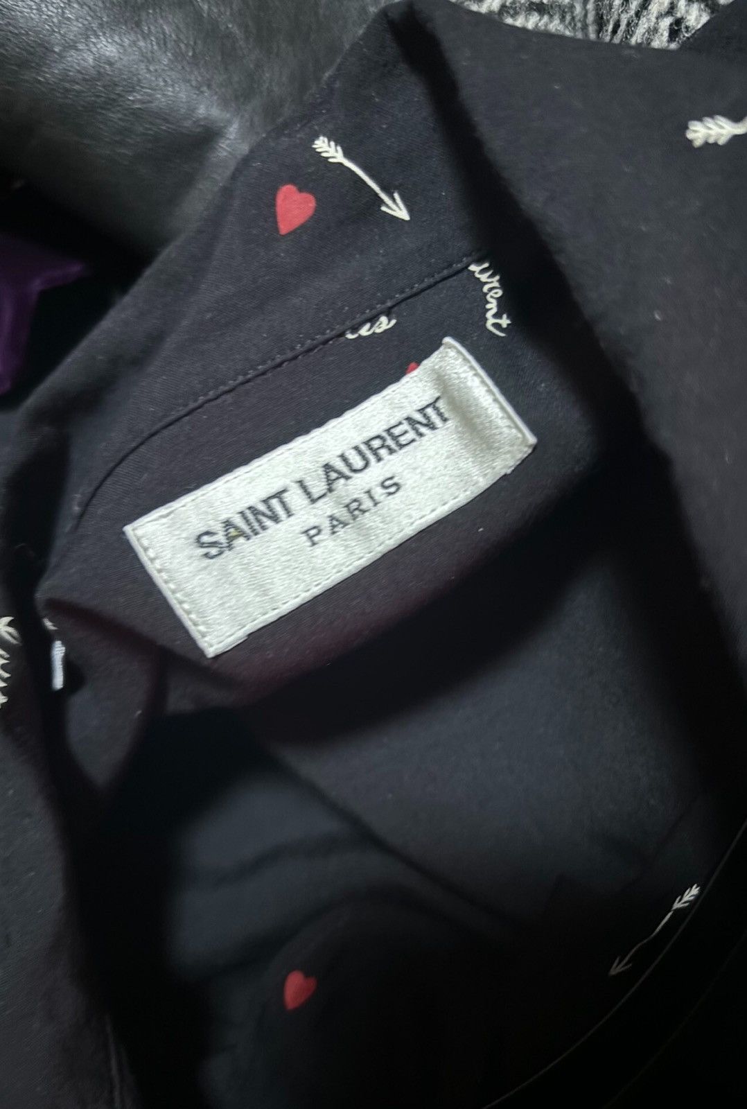 Saint Laurent Paris Saint Laurent SLP 2021FW Black Love Slogan Shirt Size US M / EU 48-50 / 2 - 5 Thumbnail