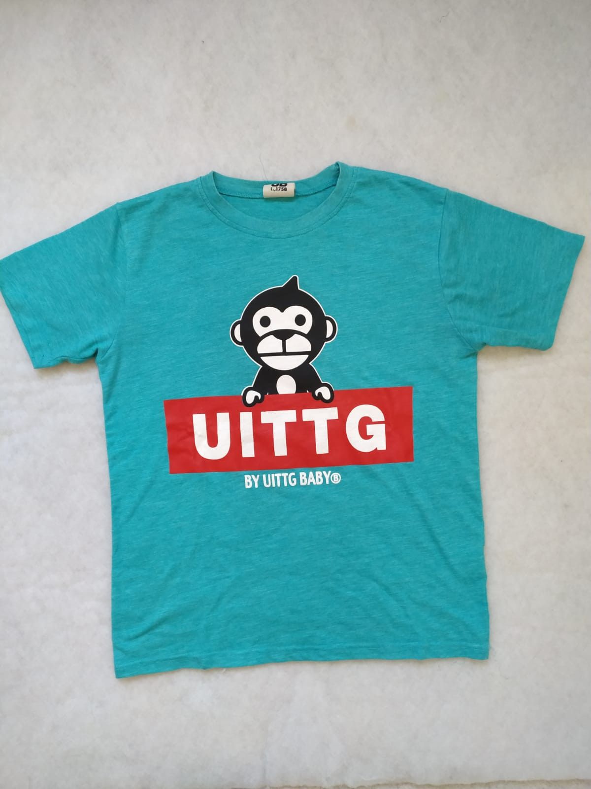 Japanese Brand UITTG BABY turquoise blue tee tshirt big ape M Size US M / EU 48-50 / 2 - 1 Thumbnail