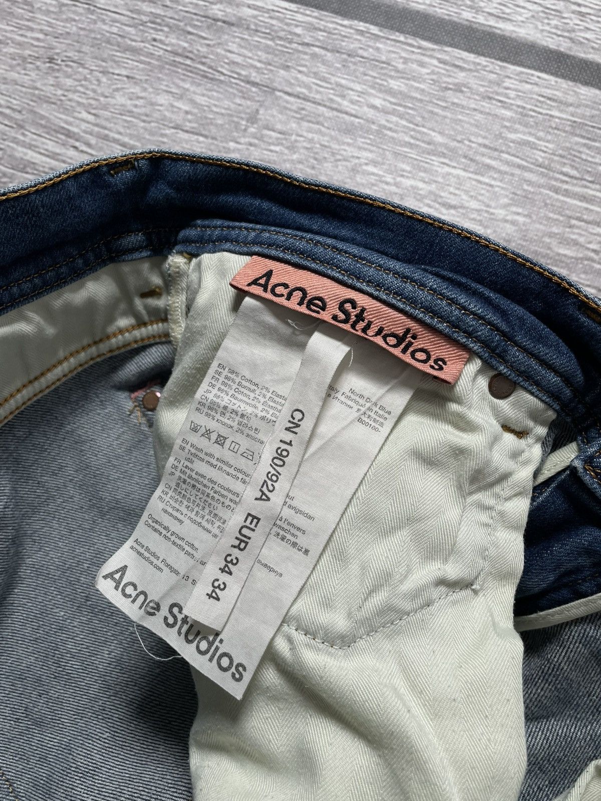 Acne Studios Acne Studios North Dark Blue slim jeans Size US 34 / EU 50 - 8 Thumbnail