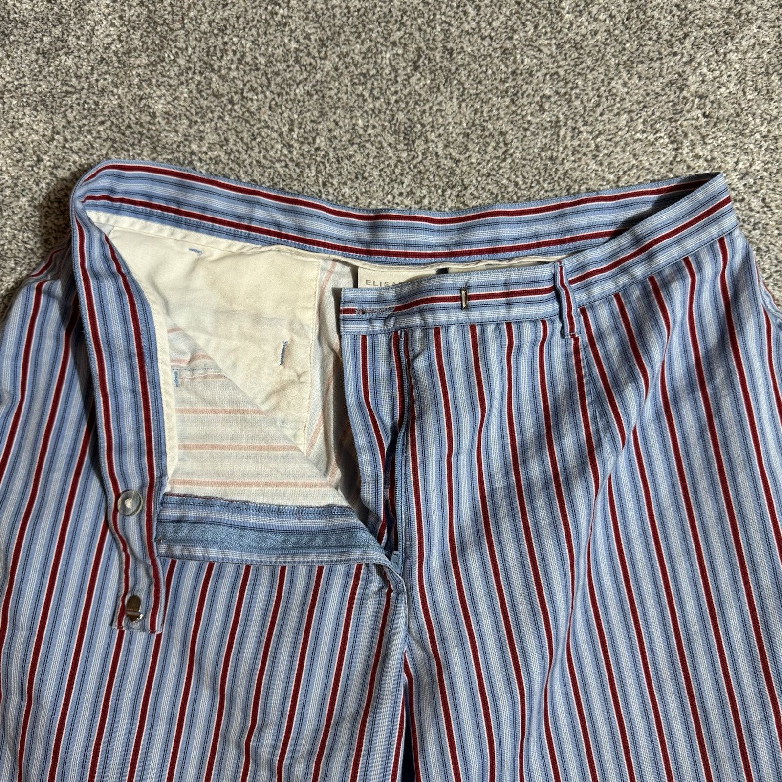 Other Vintage 90s Capri Pants Womens 14 Petite Preppy Pinstriped Size 36" / US 14 / IT 50 - 7 Thumbnail